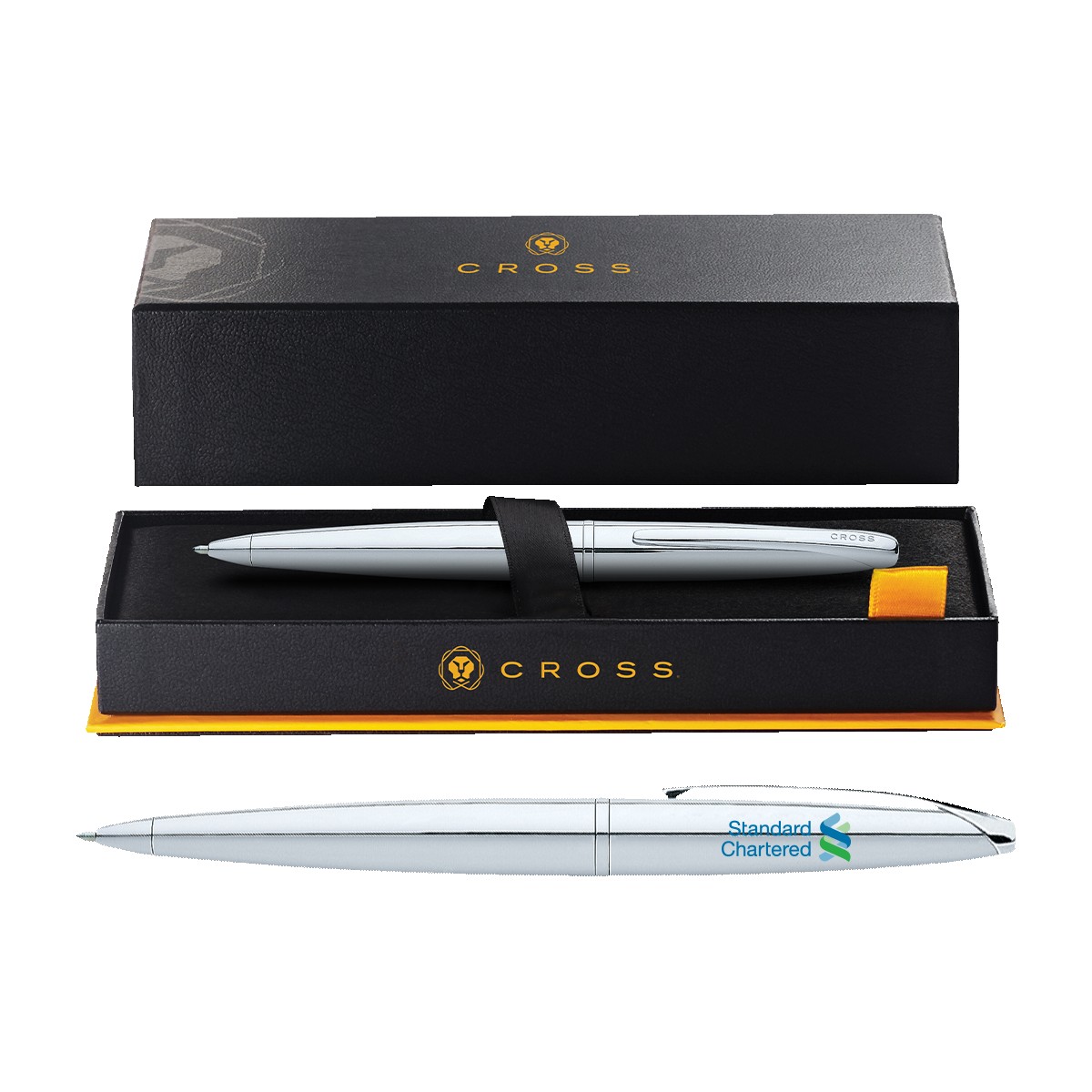 Picture of Cross® ATX Pure Chrome Ballpoint Pen, Full Color Digital