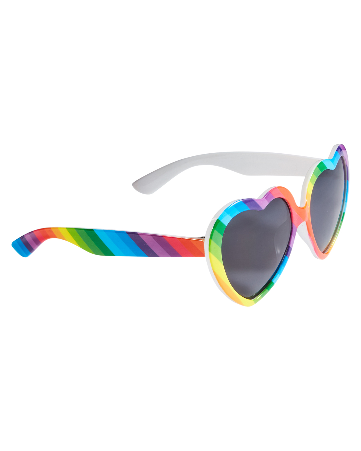 Picture of Rainbow Pride Heart Sunglasses.