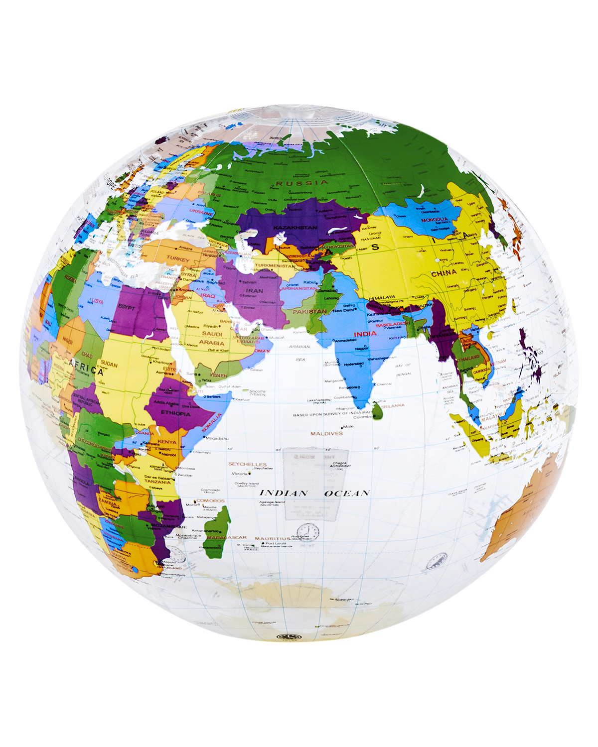 Picture of 16" World Globe Beach Ball.