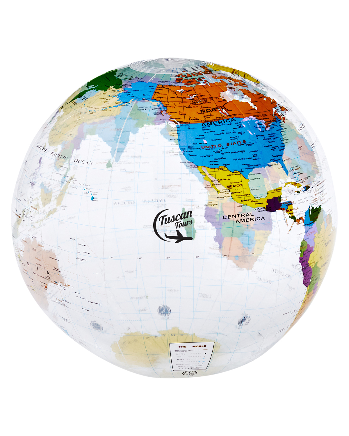 Picture of 16" World Globe Beach Ball.