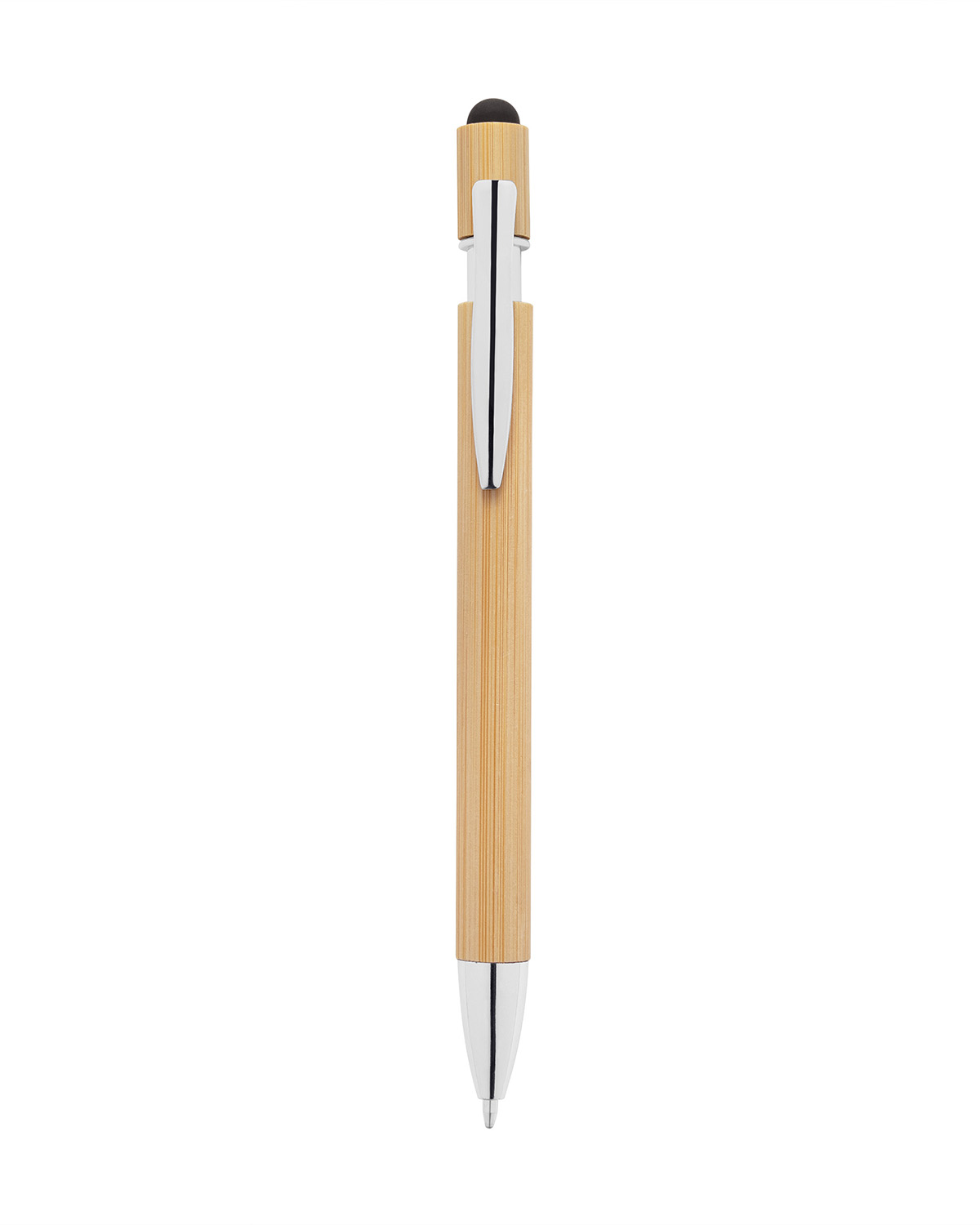 Picture of Bamboo Retractable Stylus Pen.