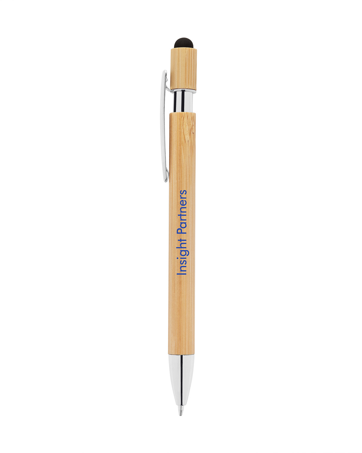 Picture of Bamboo Retractable Stylus Pen.