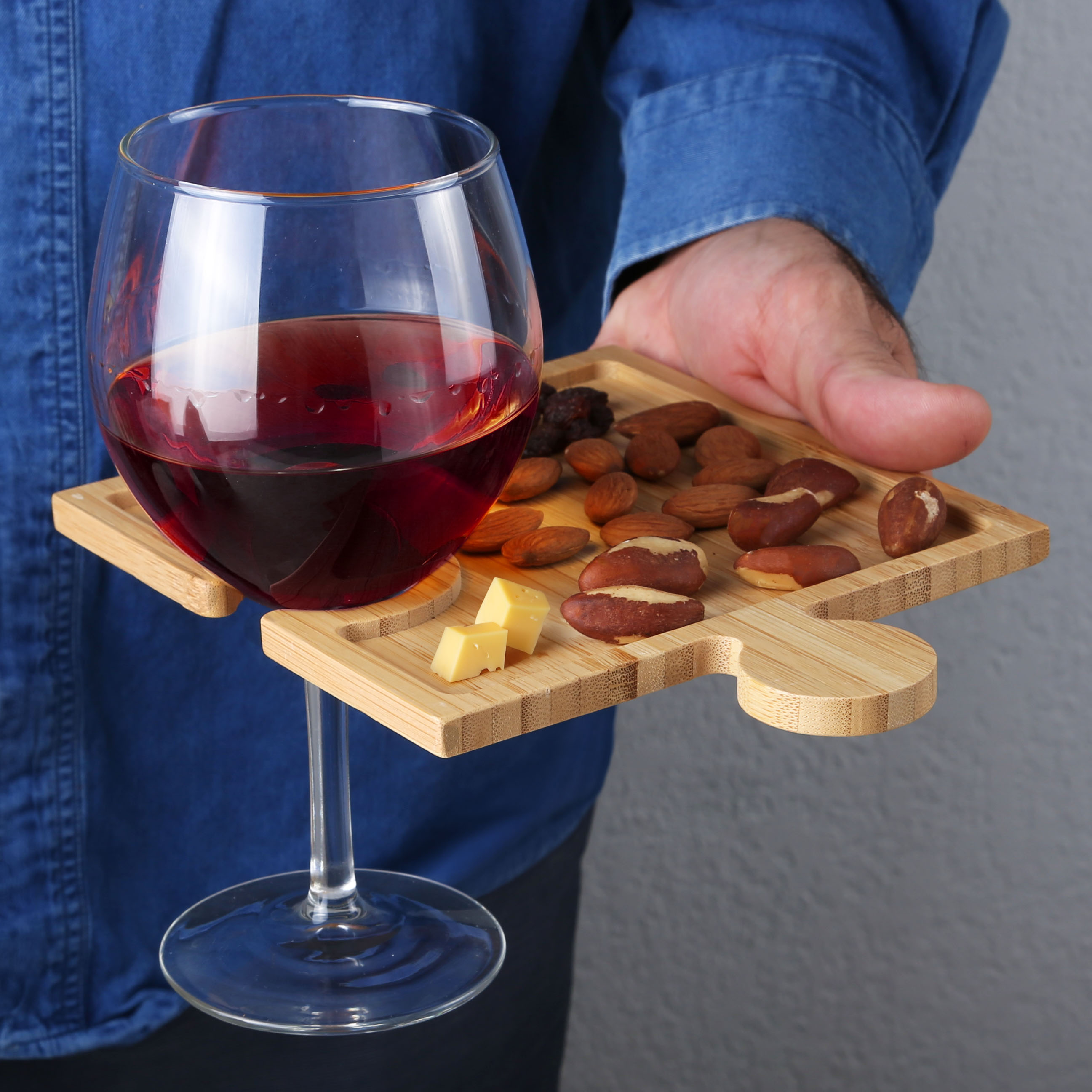 Picture of Bamboo Puzzle Cheese Board Set
