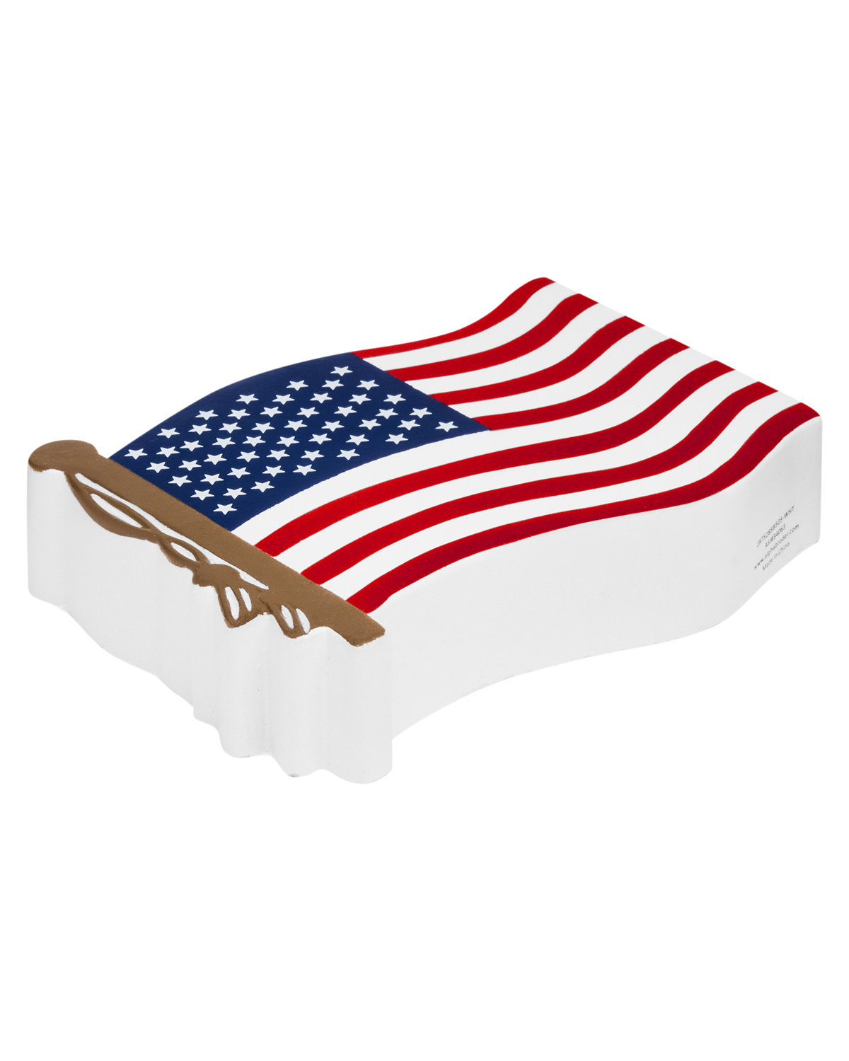 Picture of Patriotic USA Flag Shape Stress Ball.