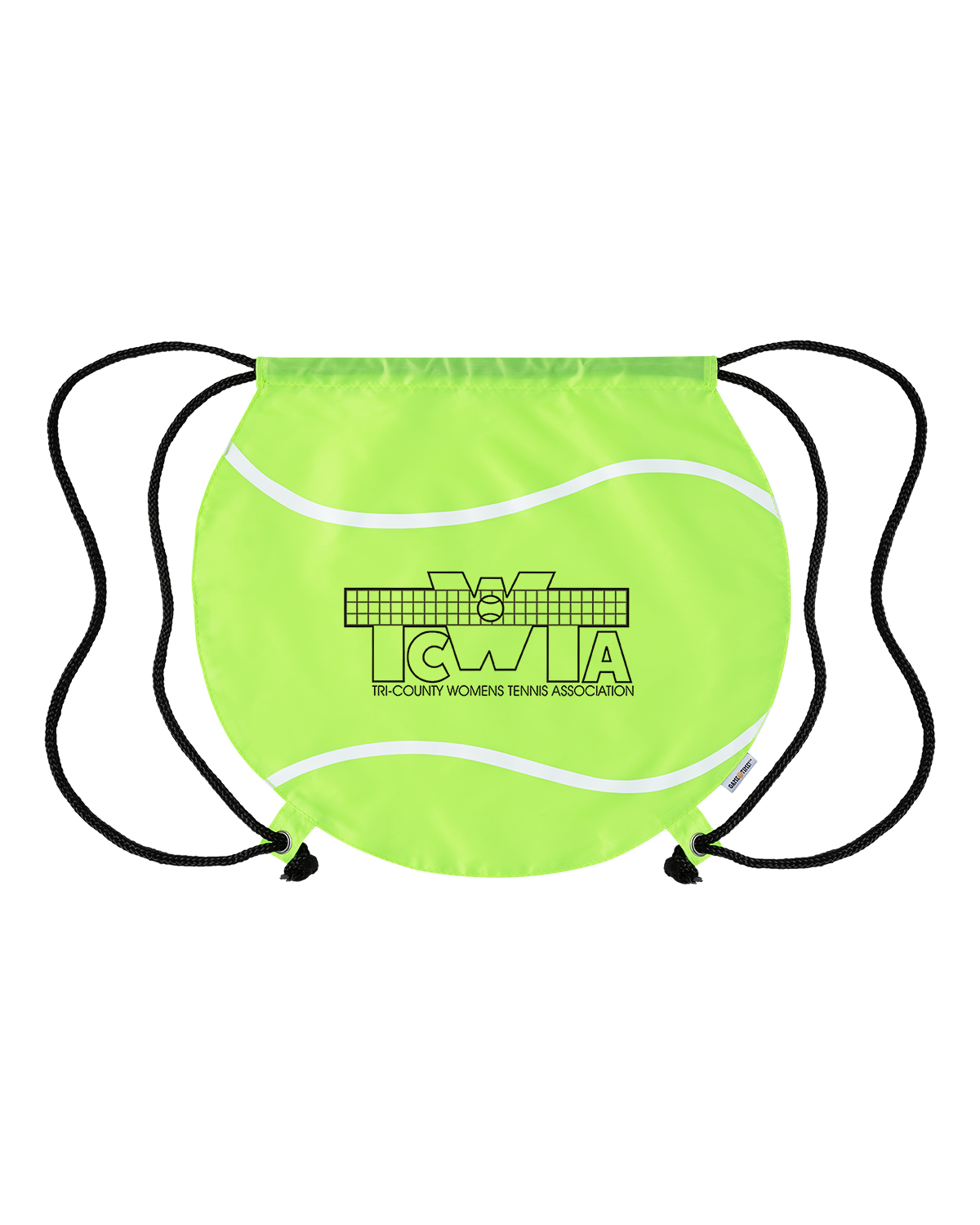 Picture of Tennis Ball Drawstring Bag.
