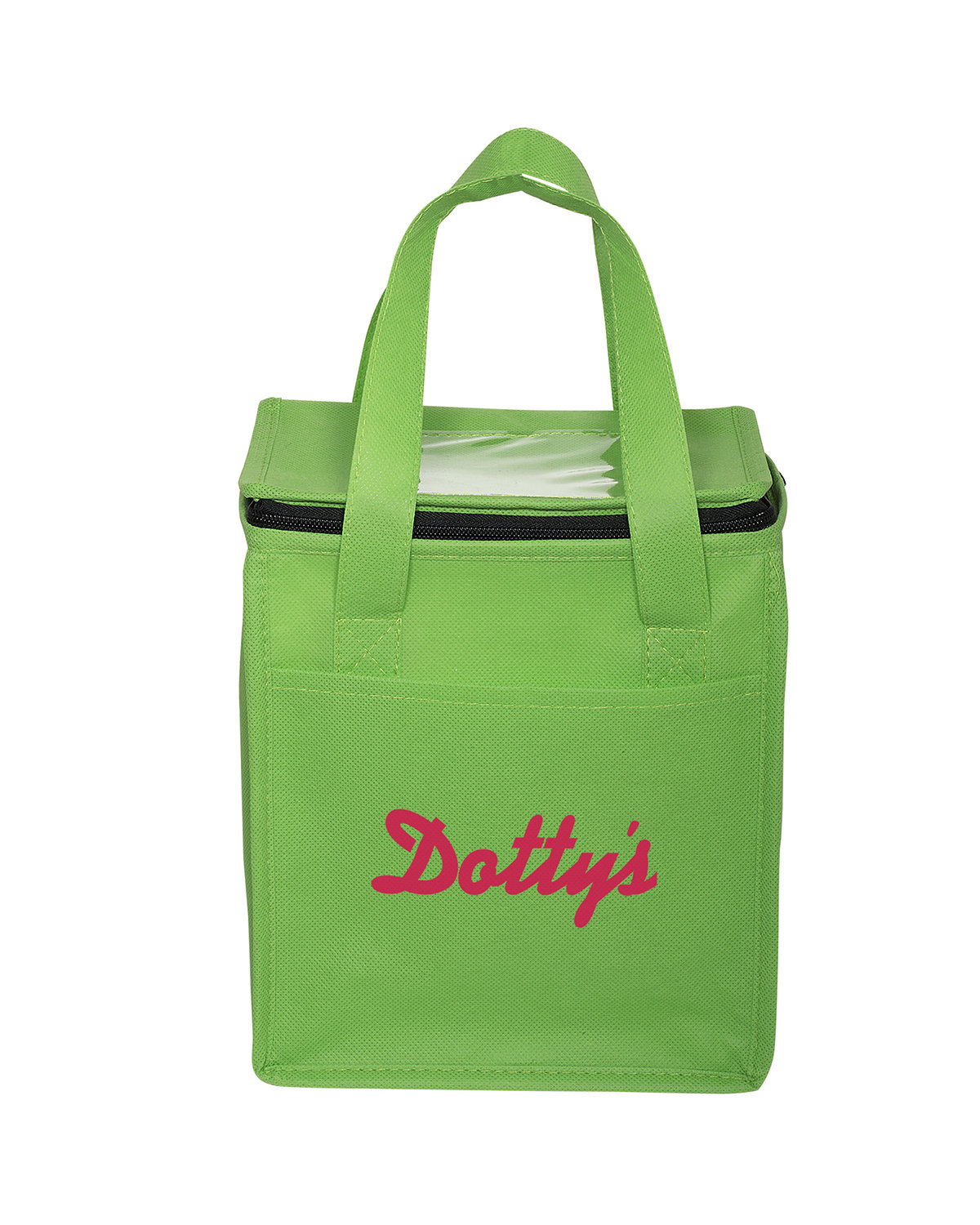 Picture of Non-Woven Cubic Lunch Cooler Bag With ID Slot.