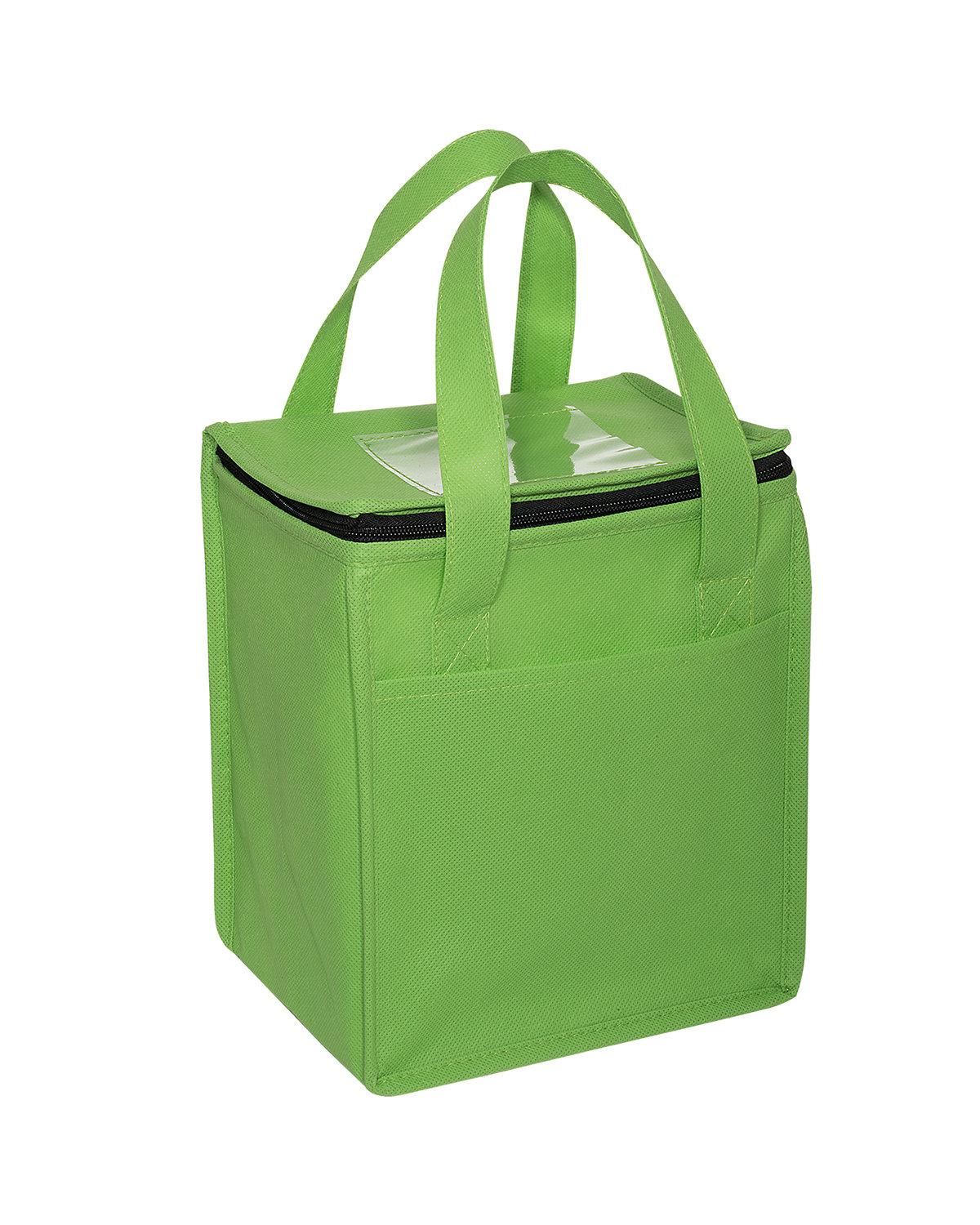 Picture of Non-Woven Cubic Lunch Cooler Bag With ID Slot.