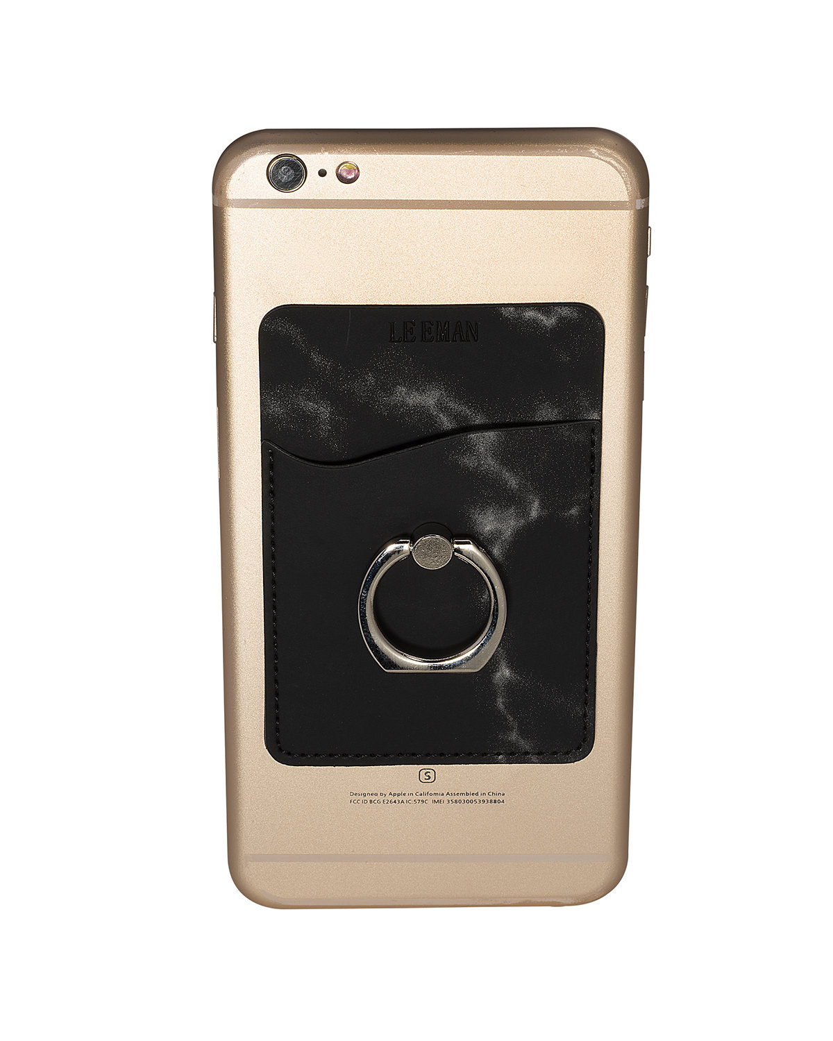 Picture of Marble Card Holder With Metal Ring Phone Stand.