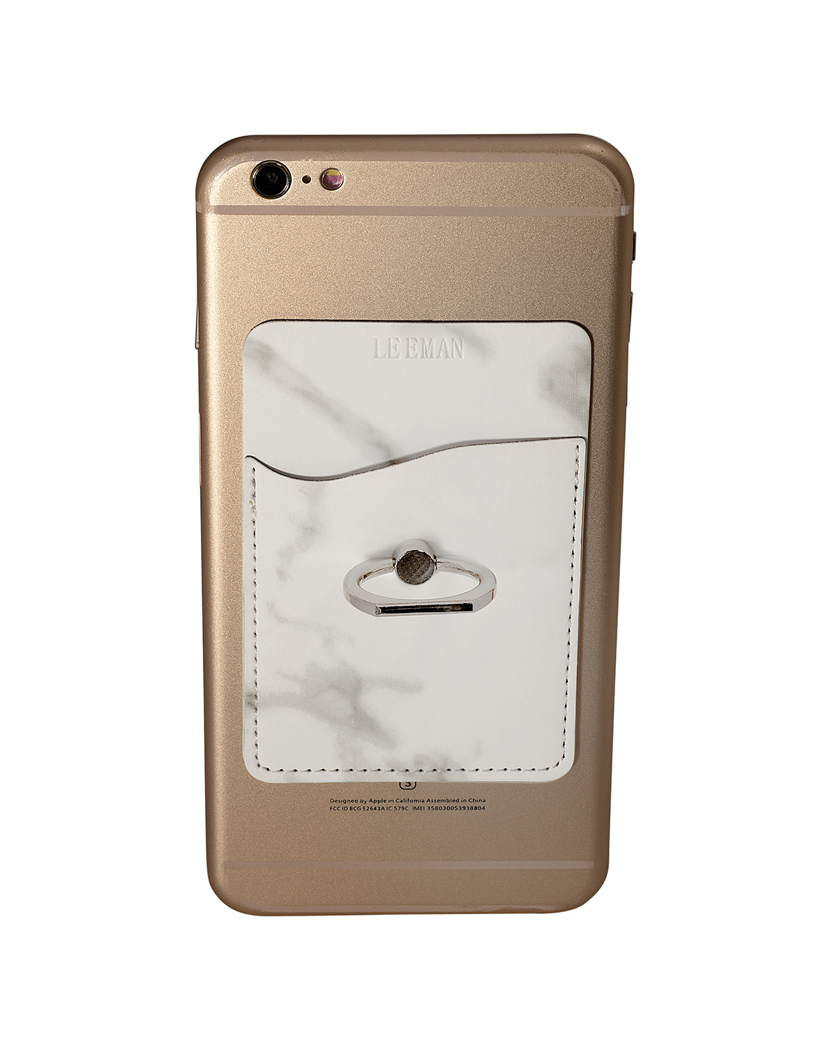 Picture of Marble Card Holder With Metal Ring Phone Stand.