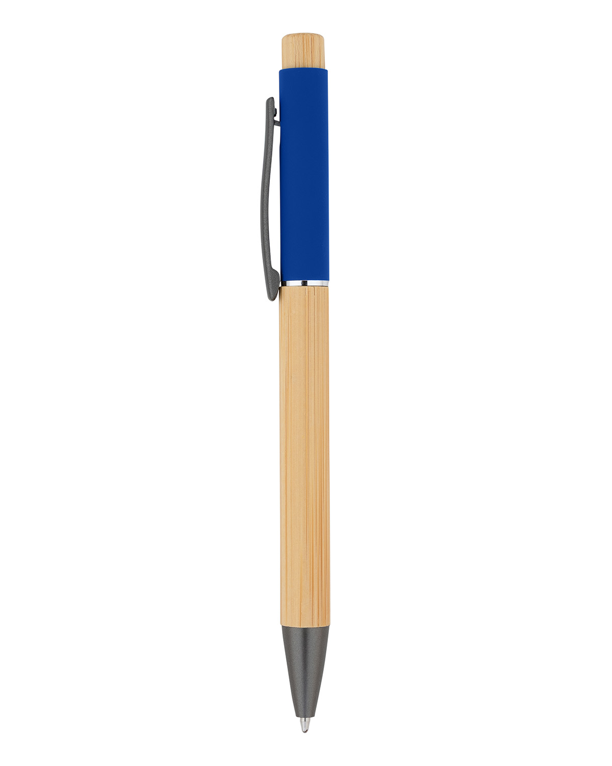 Picture of Bamboo Barrel with Gunmetal Clip Pen.