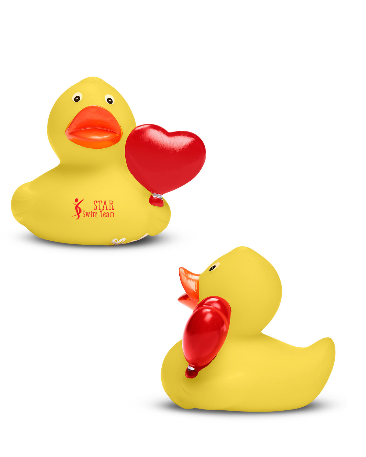 Picture of Heart Rubber Duck.