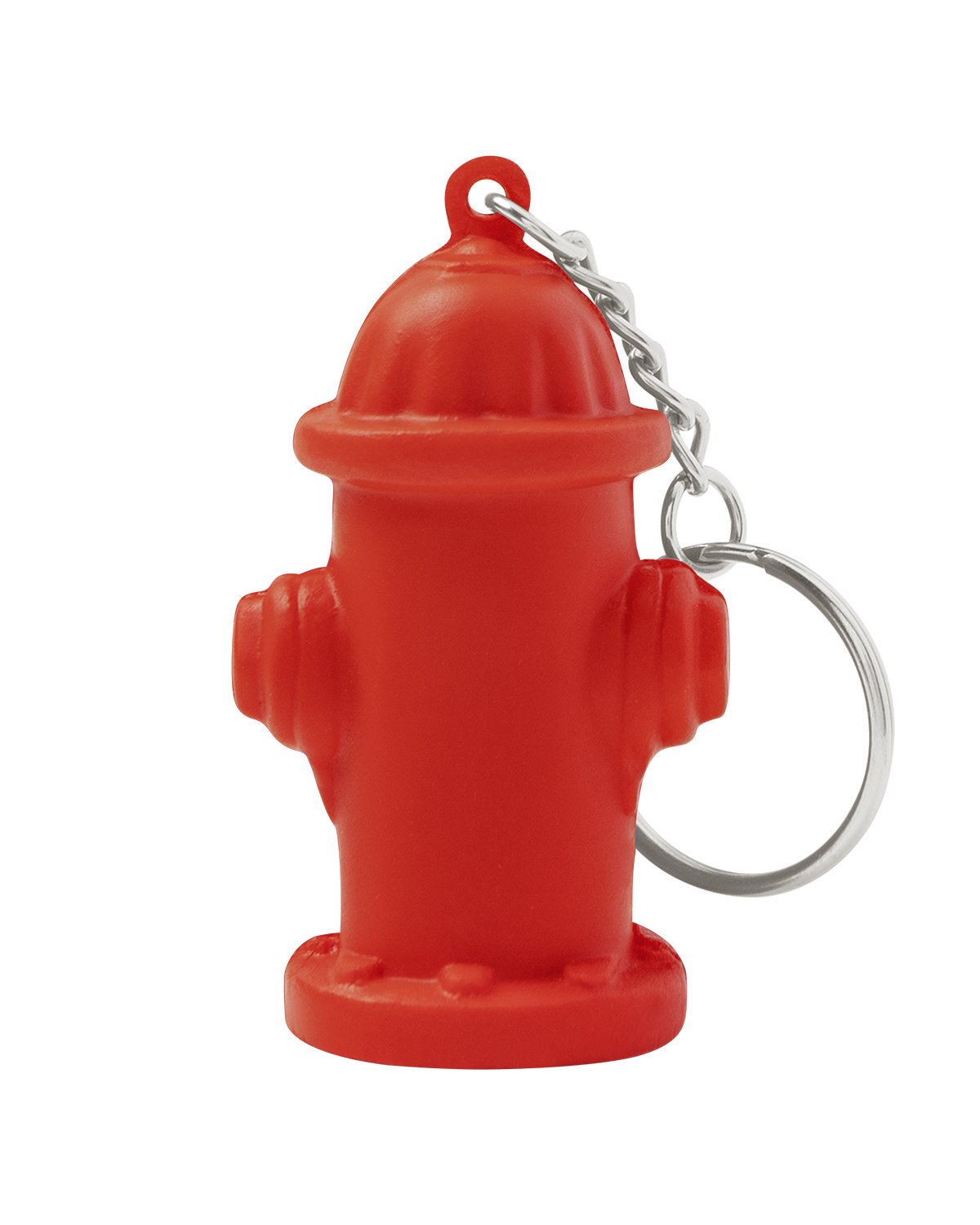 Picture of Fire Hydrant Shape Stress Ball Keychain.