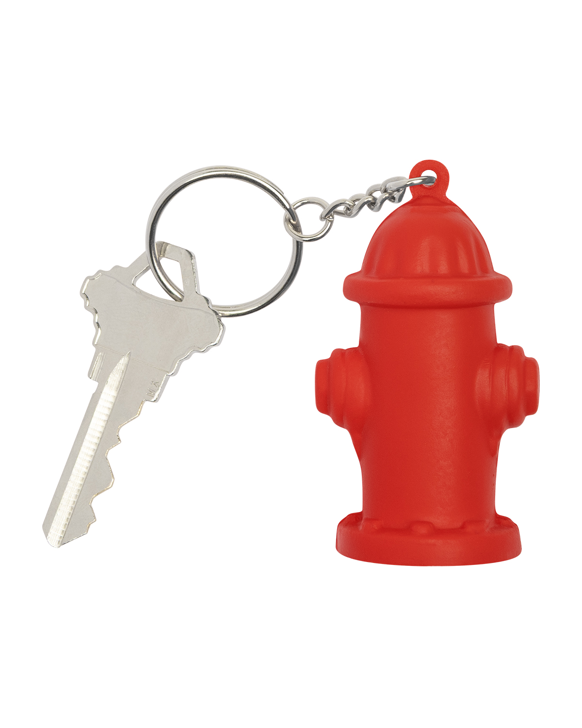 Picture of Fire Hydrant Shape Stress Ball Keychain.