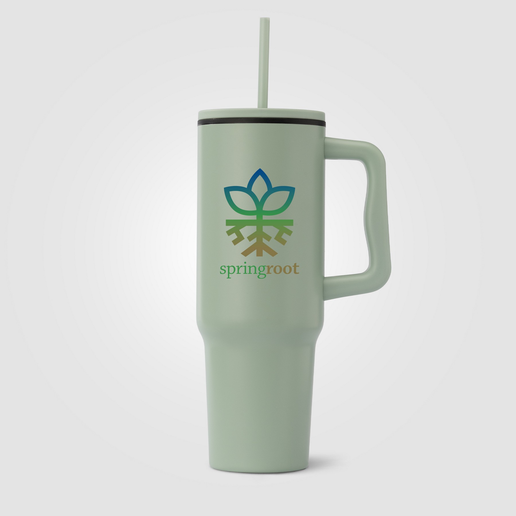 Picture of Polar - 40 oz. Stainless Steel Tumbler with Plastic Liner and Straw