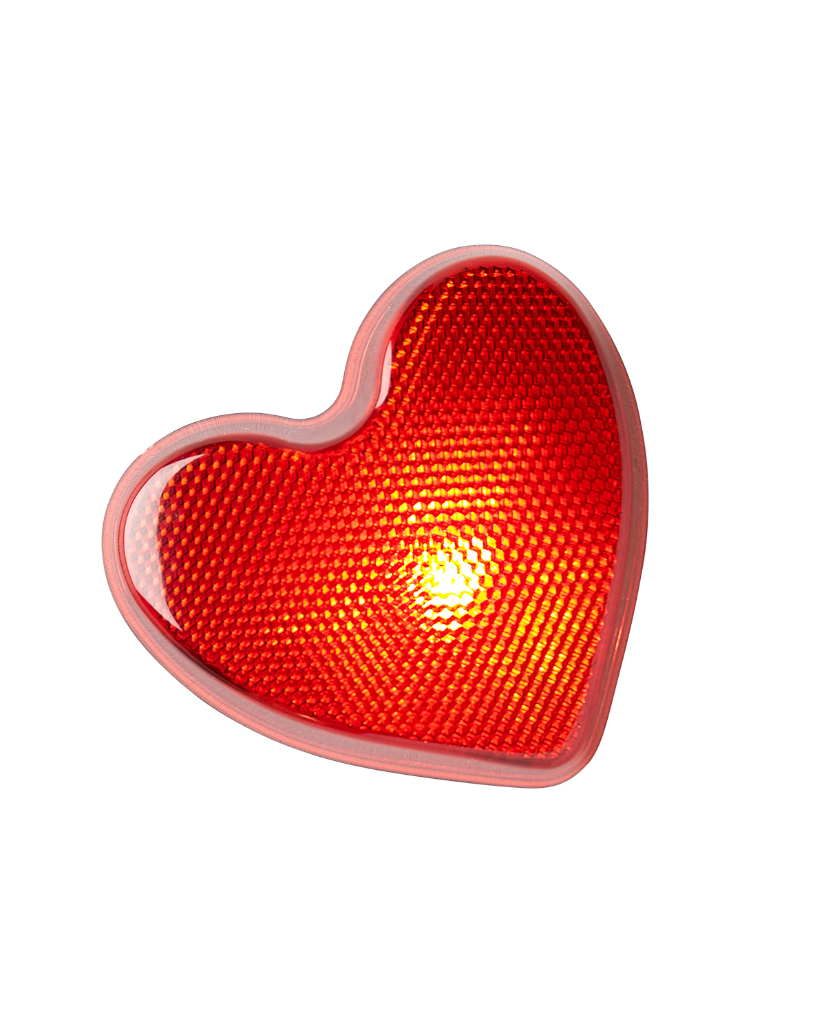 Picture of Heart Flashing Clip On Safety Button.