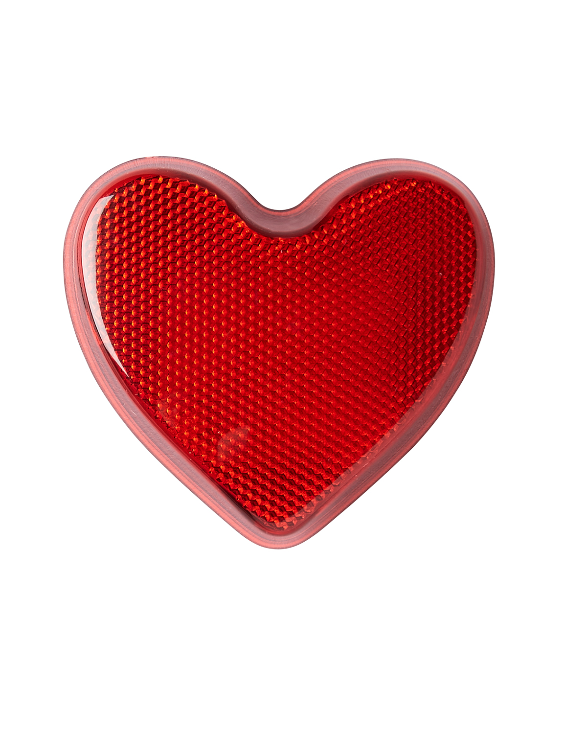 Picture of Heart Flashing Clip On Safety Button.