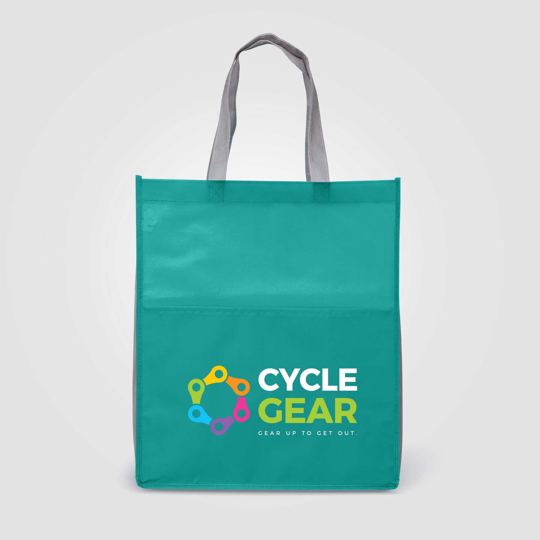 Picture of Rome RPET - Recycled Non-Woven Tote with 210D RPET Pocket