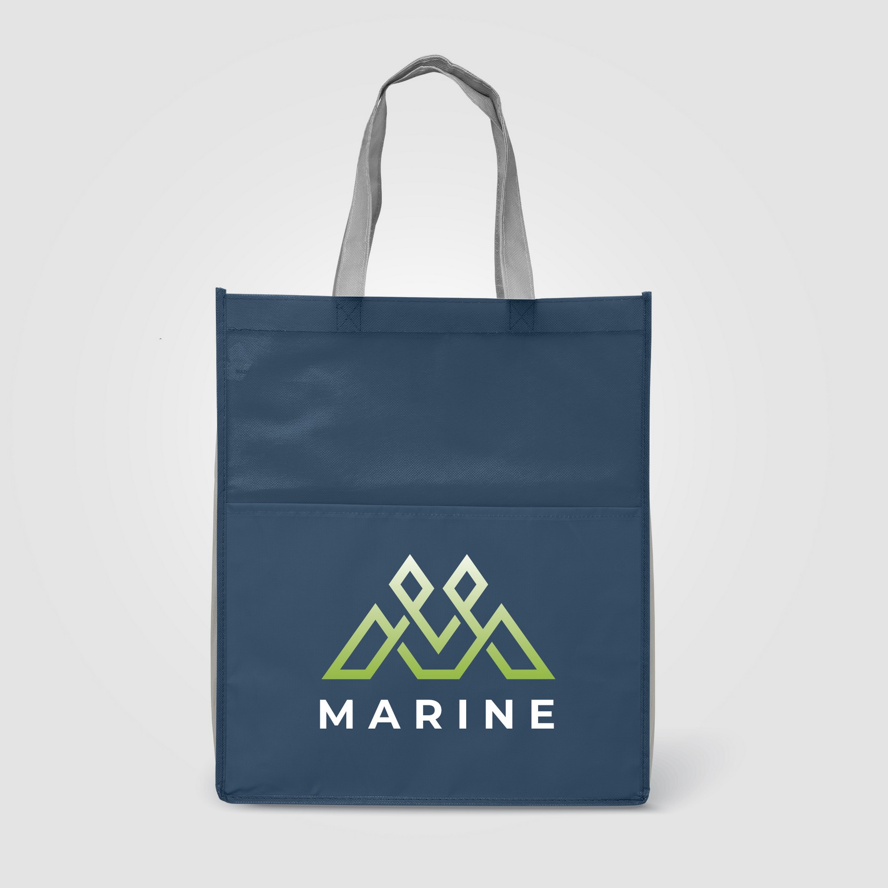 Picture of Rome RPET - Recycled Non-Woven Tote with 210D RPET Pocket
