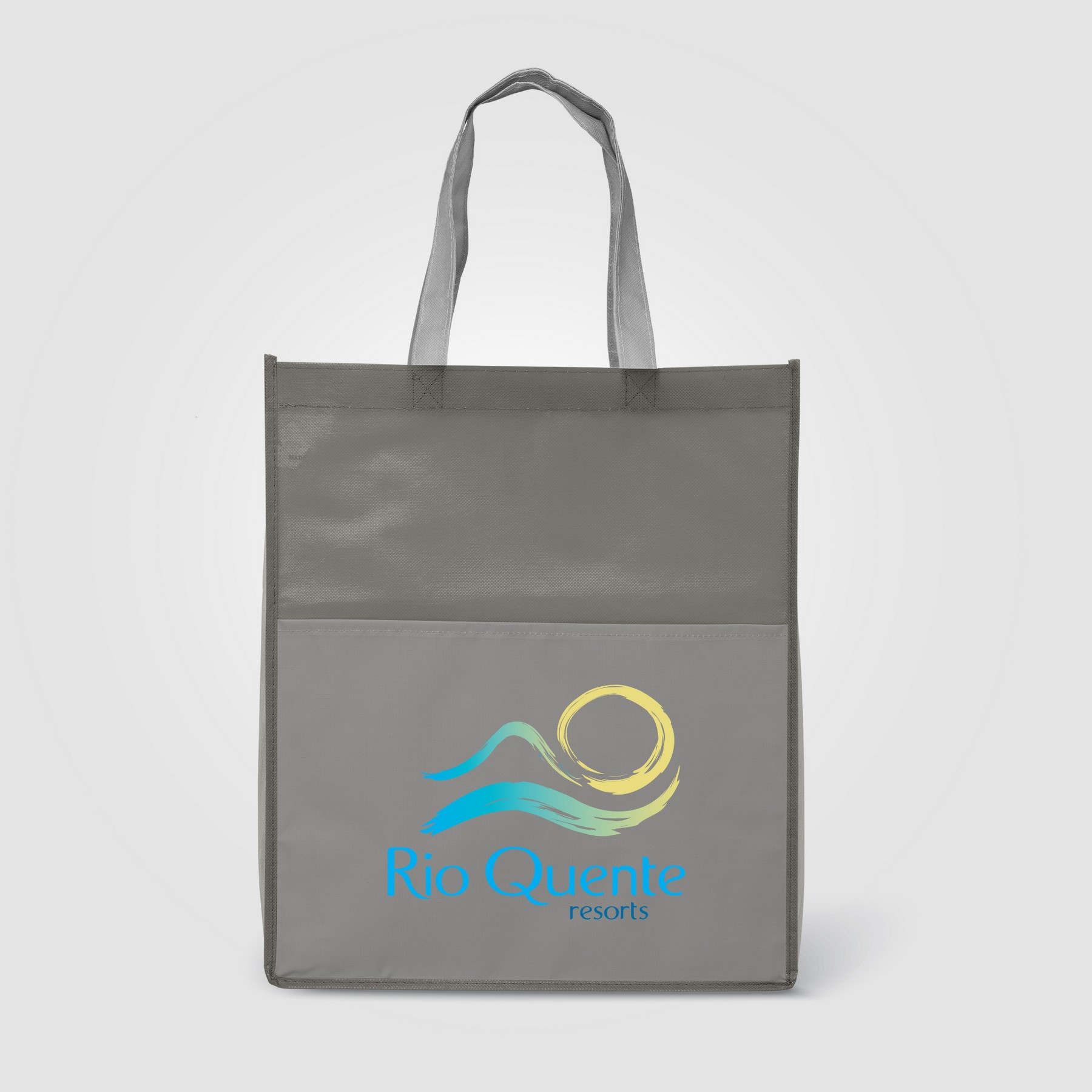 Picture of Rome RPET - Recycled Non-Woven Tote with 210D RPET Pocket