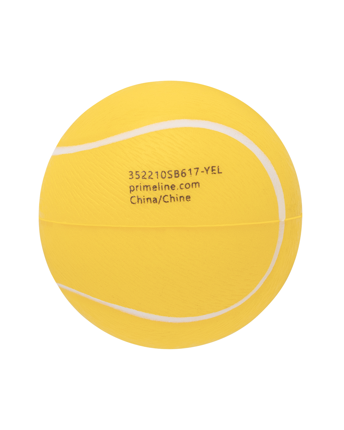 Picture of Tennis Ball Shape Stress Ball Keychain.