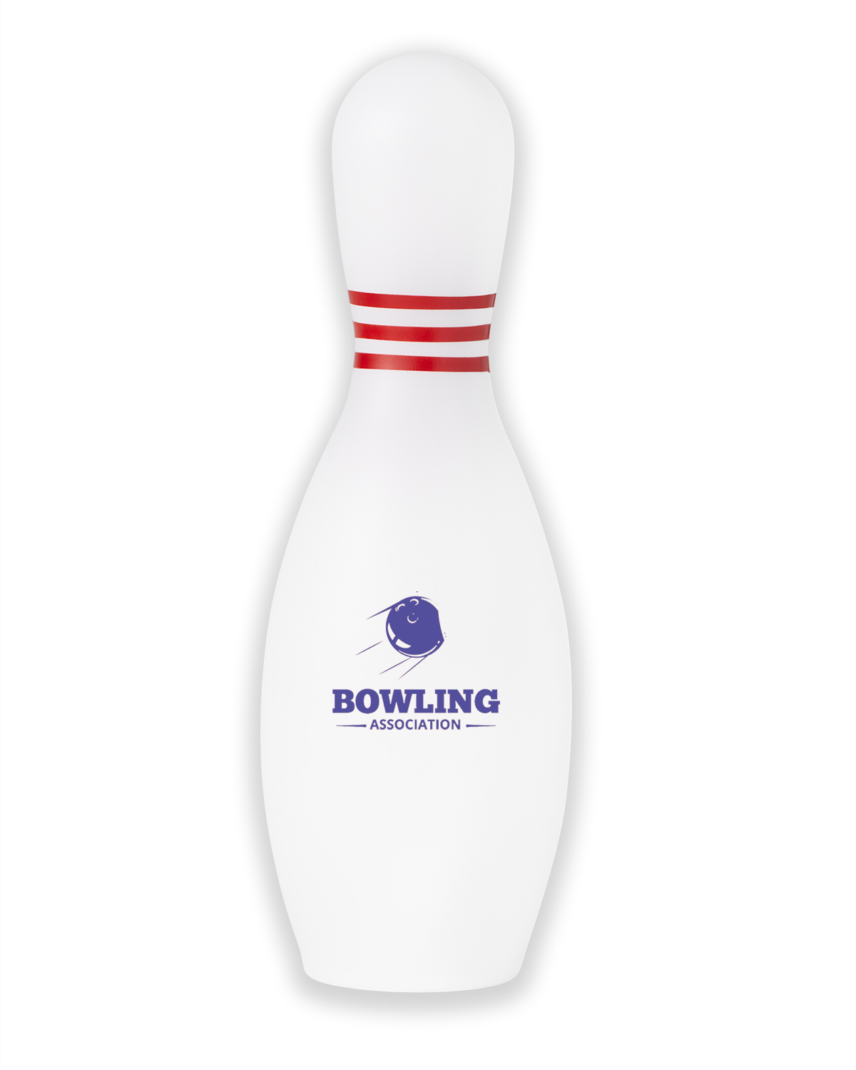 Picture of Bowling Pin Shape Stress Ball.