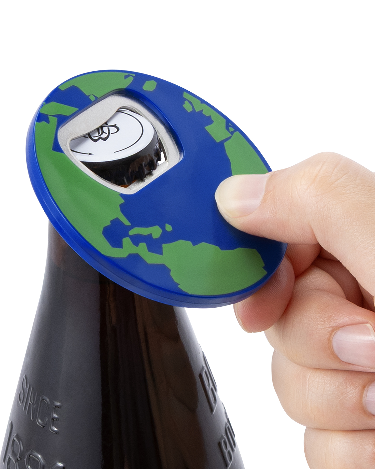 Picture of Globe Recycled ABS Bottle Opener.