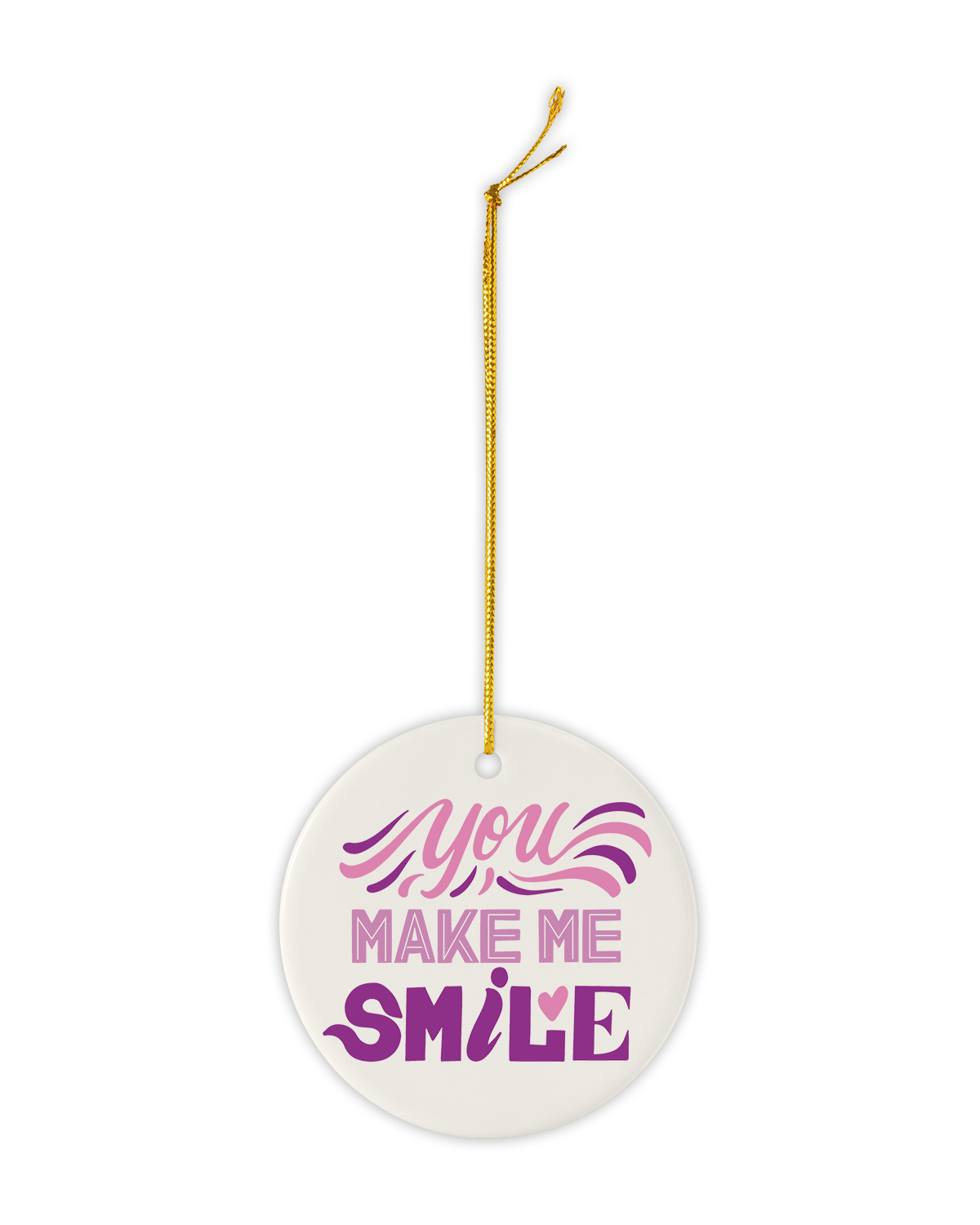 Picture of Round Ceramic Ornament.