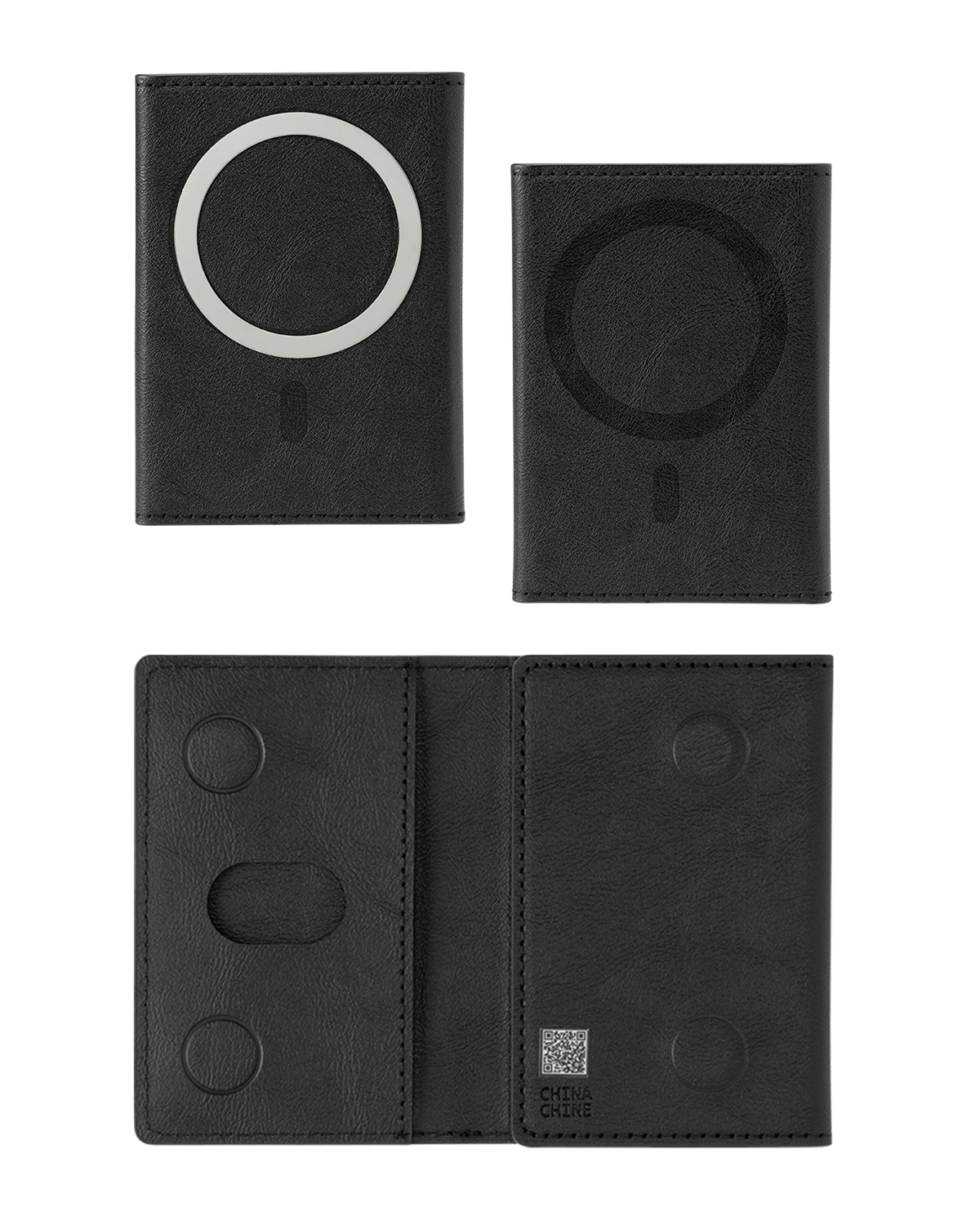 Picture of Eco Magnetic Tri Fold Wallet & Stand.