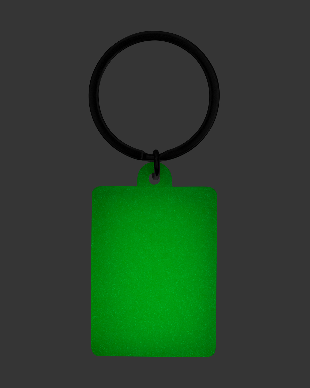Picture of Eco Silicone Glow in the Dark Keychains - Rectangle.
