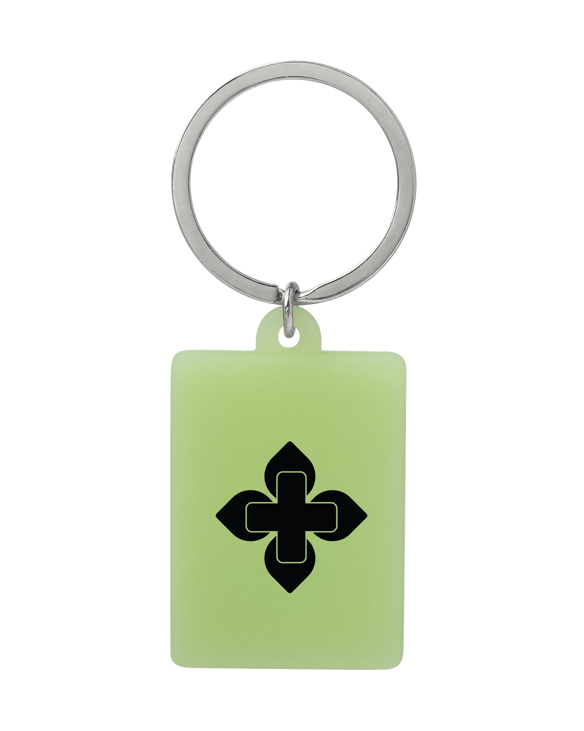 Picture of Eco Silicone Glow in the Dark Keychains - Rectangle.
