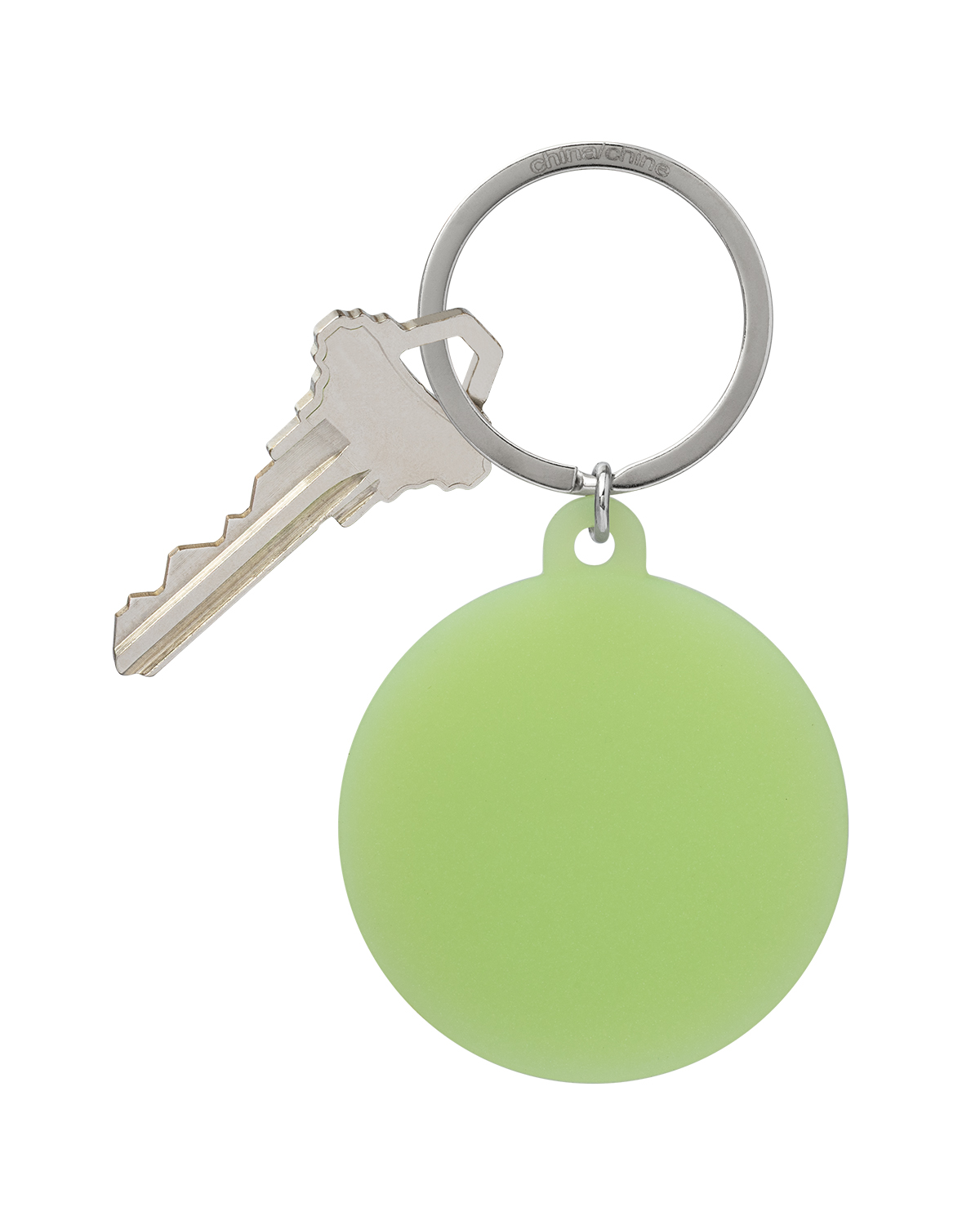 Picture of Eco Silicone Glow in the Dark Keychains - Round.