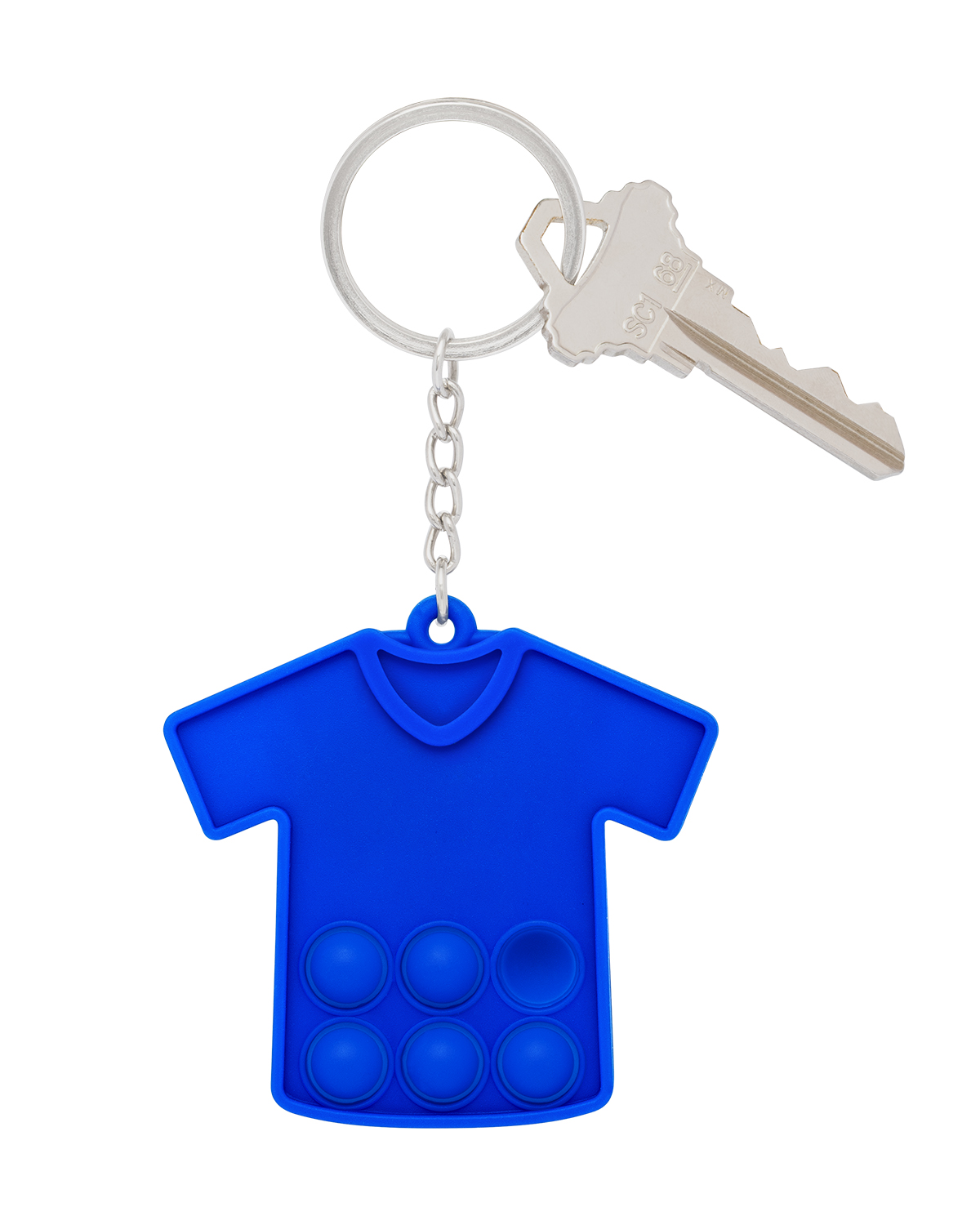 Picture of Eco T-Shirt Sports Jersey Push Pop Bubble Keychain.