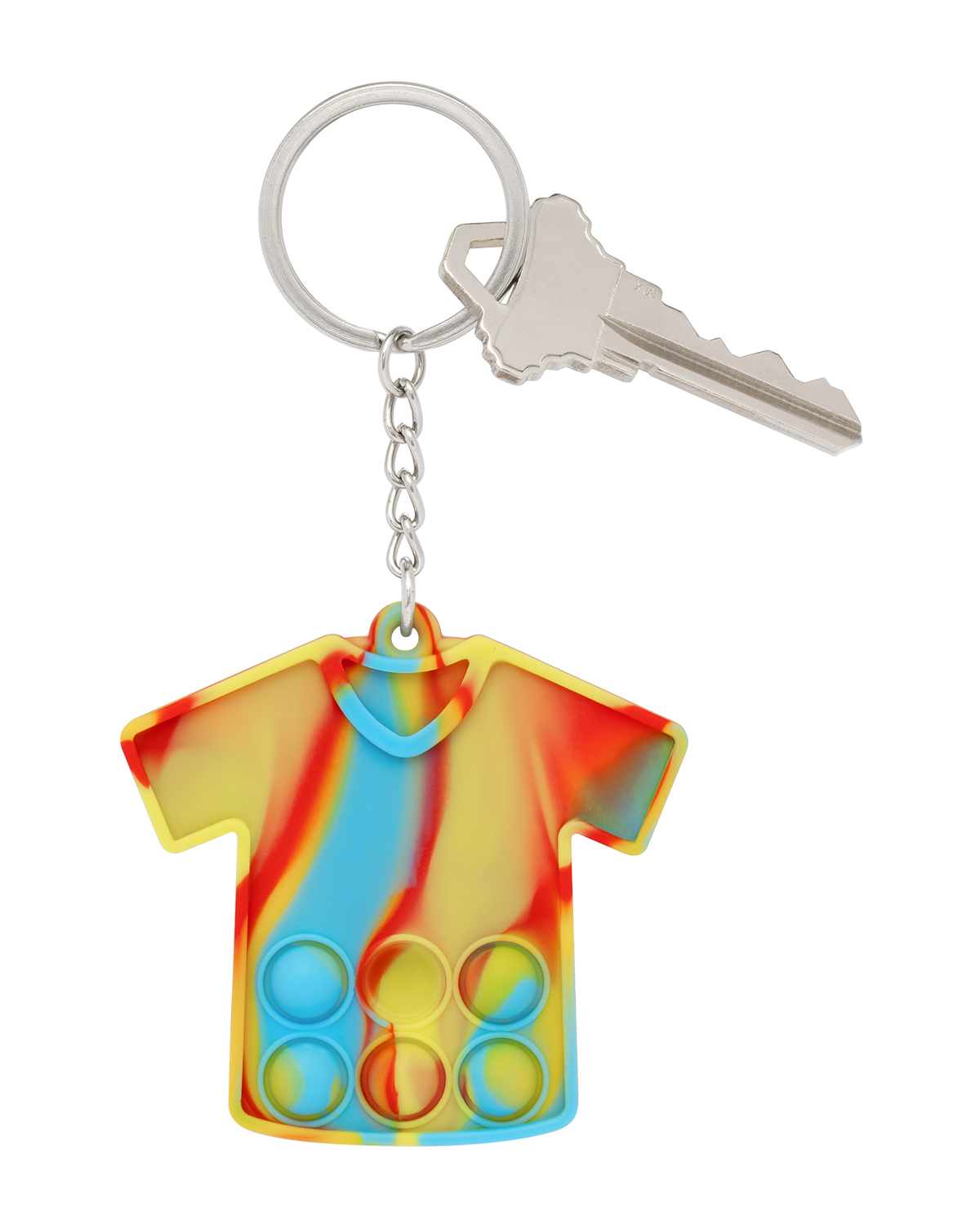 Picture of Eco T-Shirt Sports Jersey Push Pop Bubble Keychain.