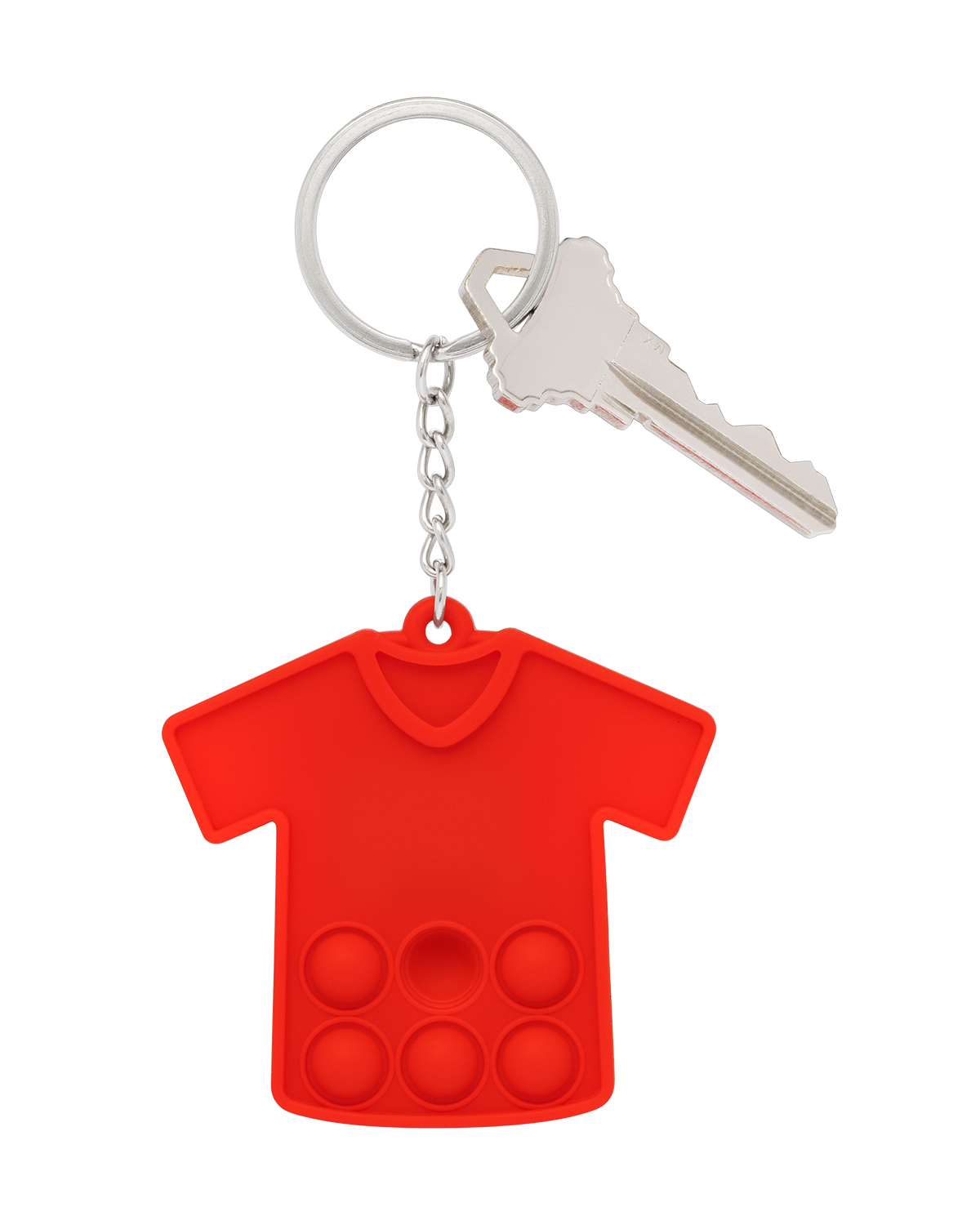 Picture of Eco T-Shirt Sports Jersey Push Pop Bubble Keychain.