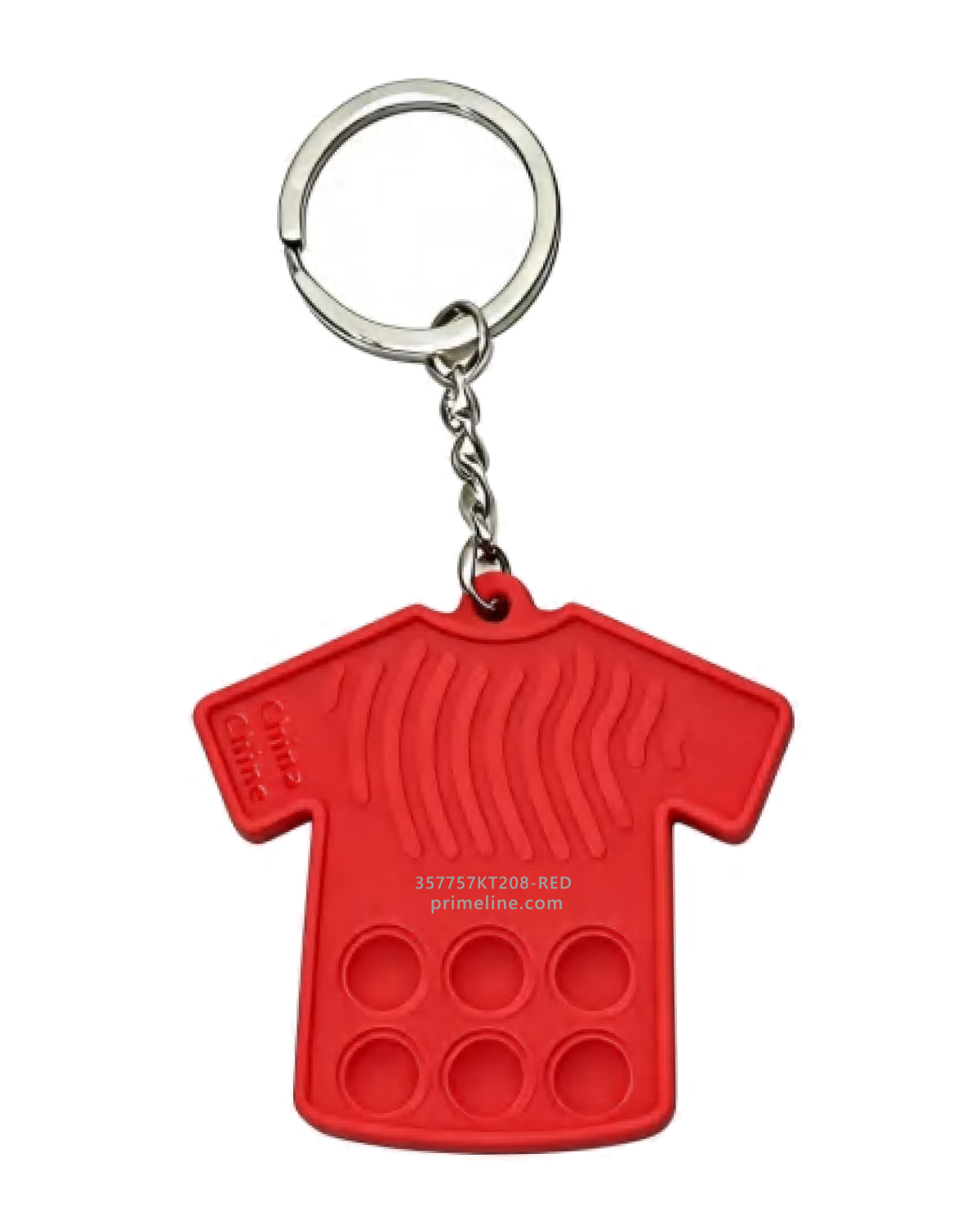 Picture of Eco T-Shirt Sports Jersey Push Pop Bubble Keychain.
