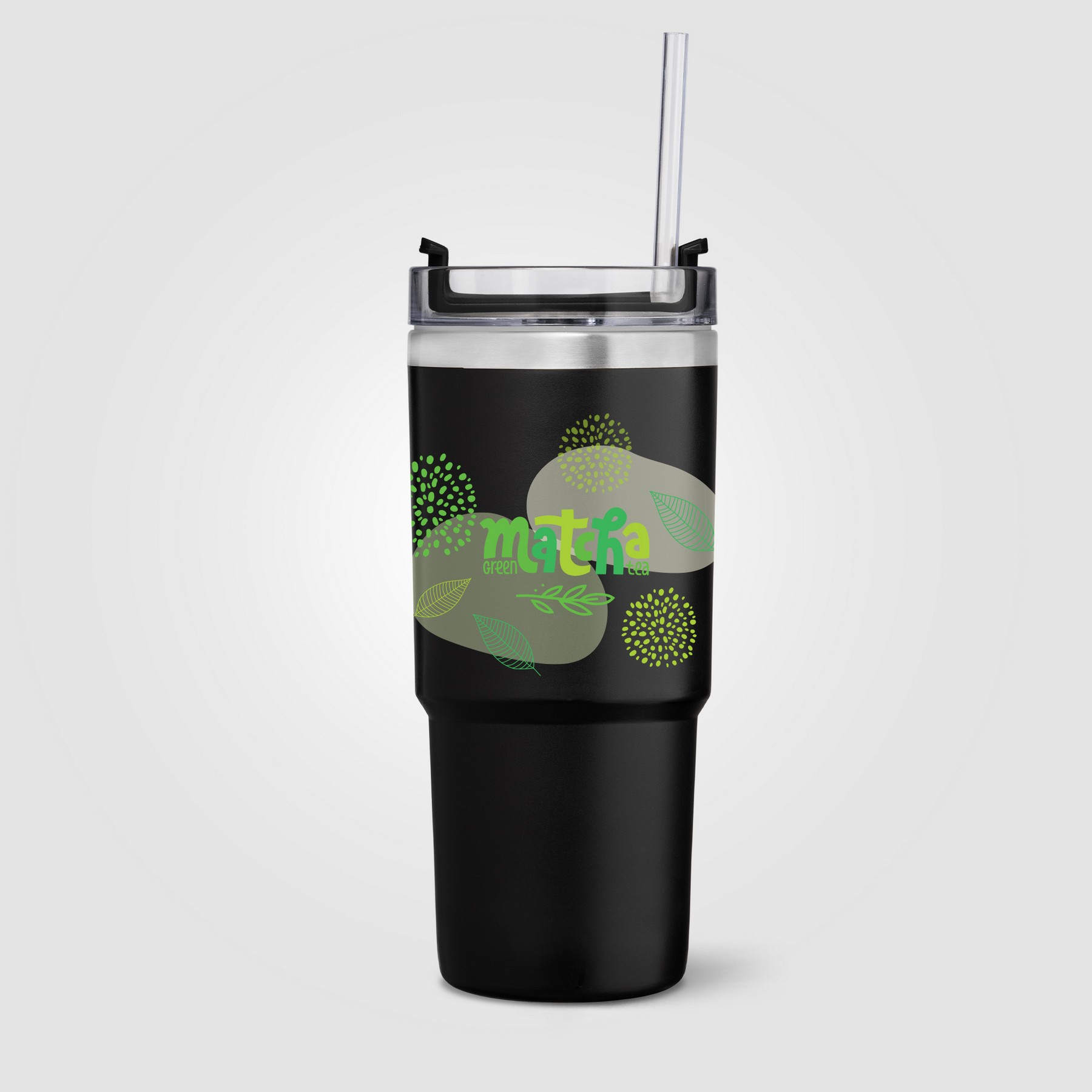 Picture of Rime Recycled Stainless Steel Double Wall Leakproof Straw Tumbler - 25oz