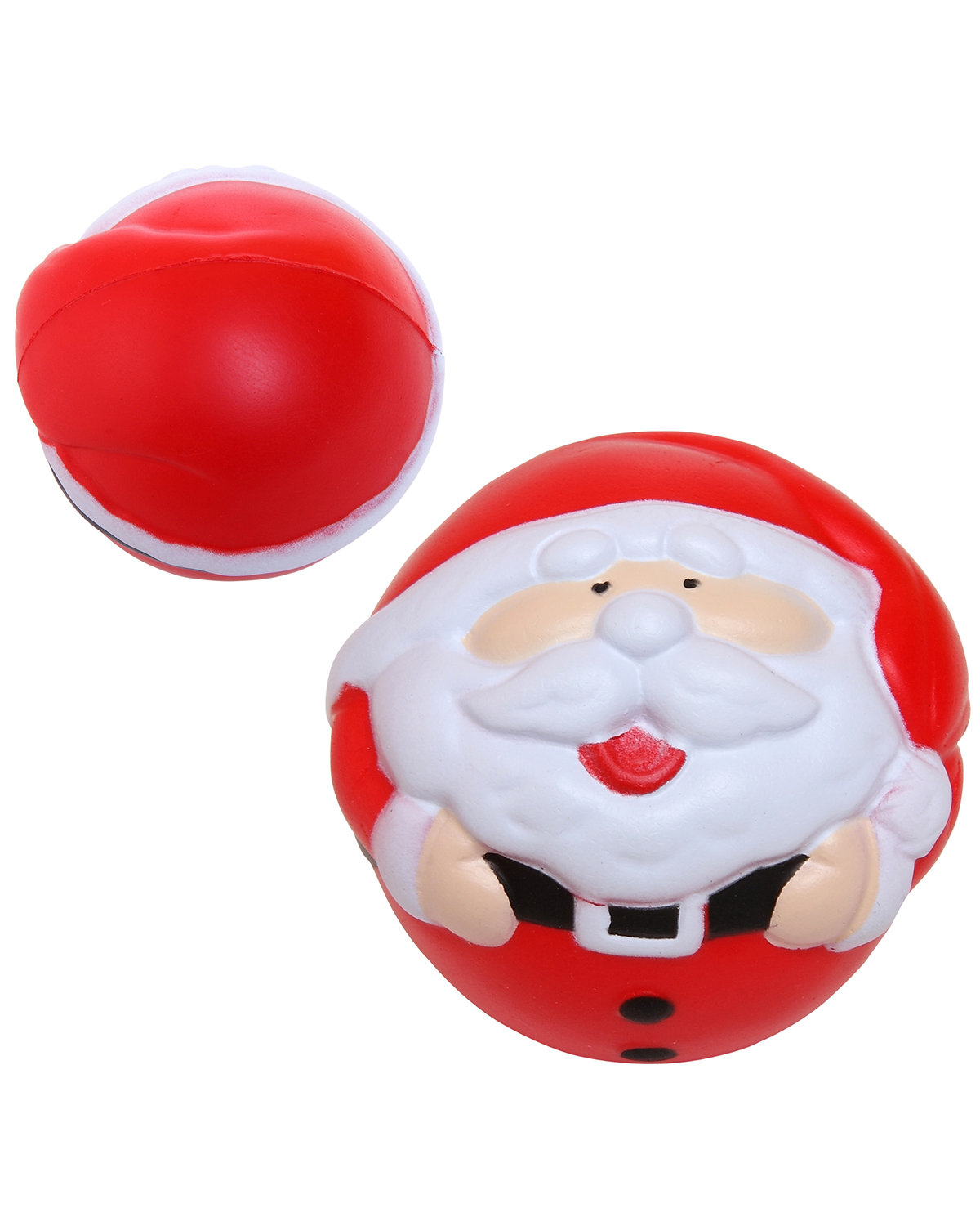 Picture of Holiday Christmas Santa Shape Stress Ball.