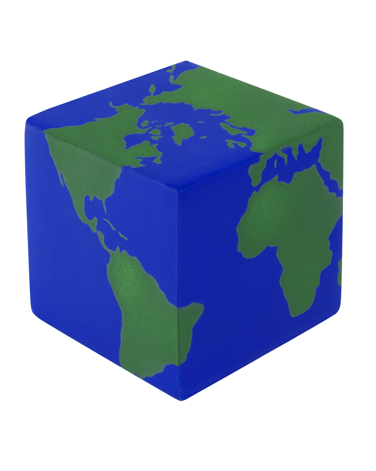 Picture of Earth Cube Shape Stress Ball.