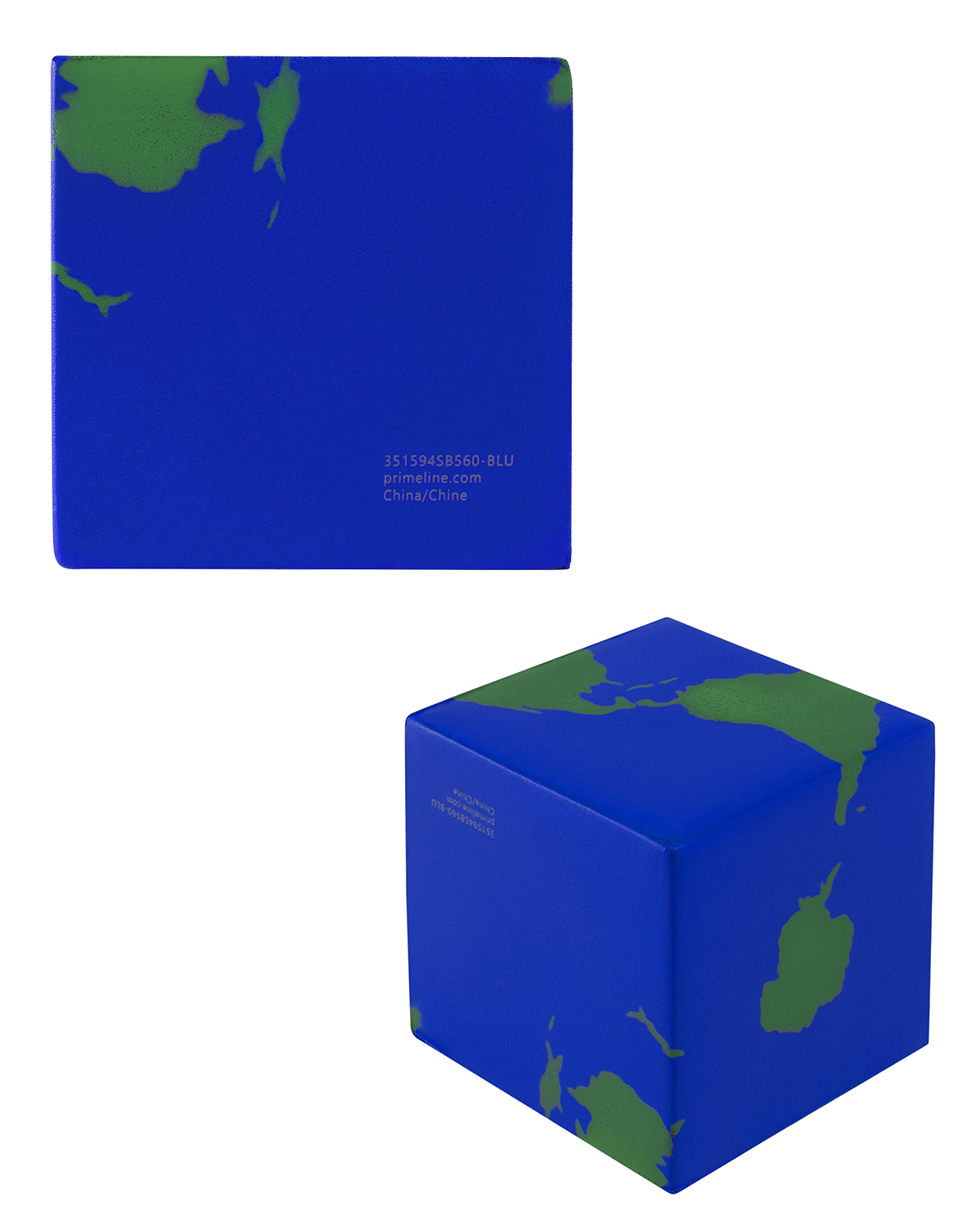 Picture of Earth Cube Shape Stress Ball.