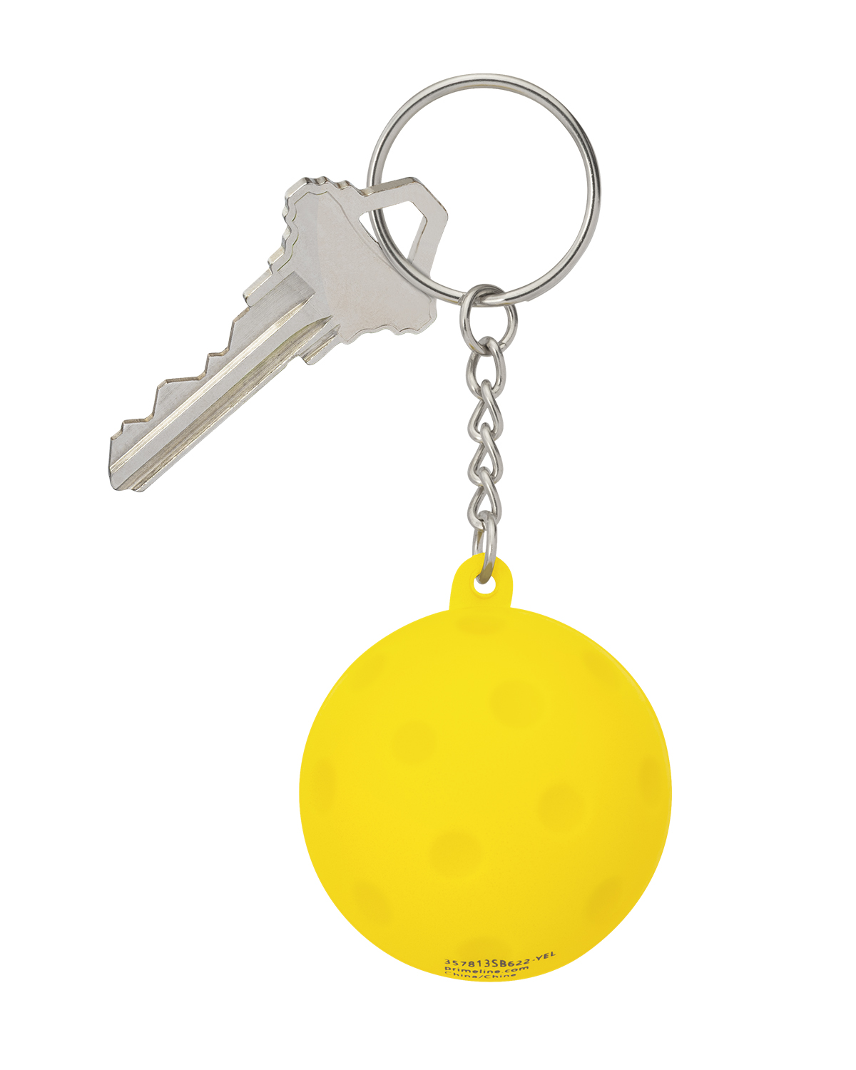 Picture of Pickleball Stress Ball Keychain.