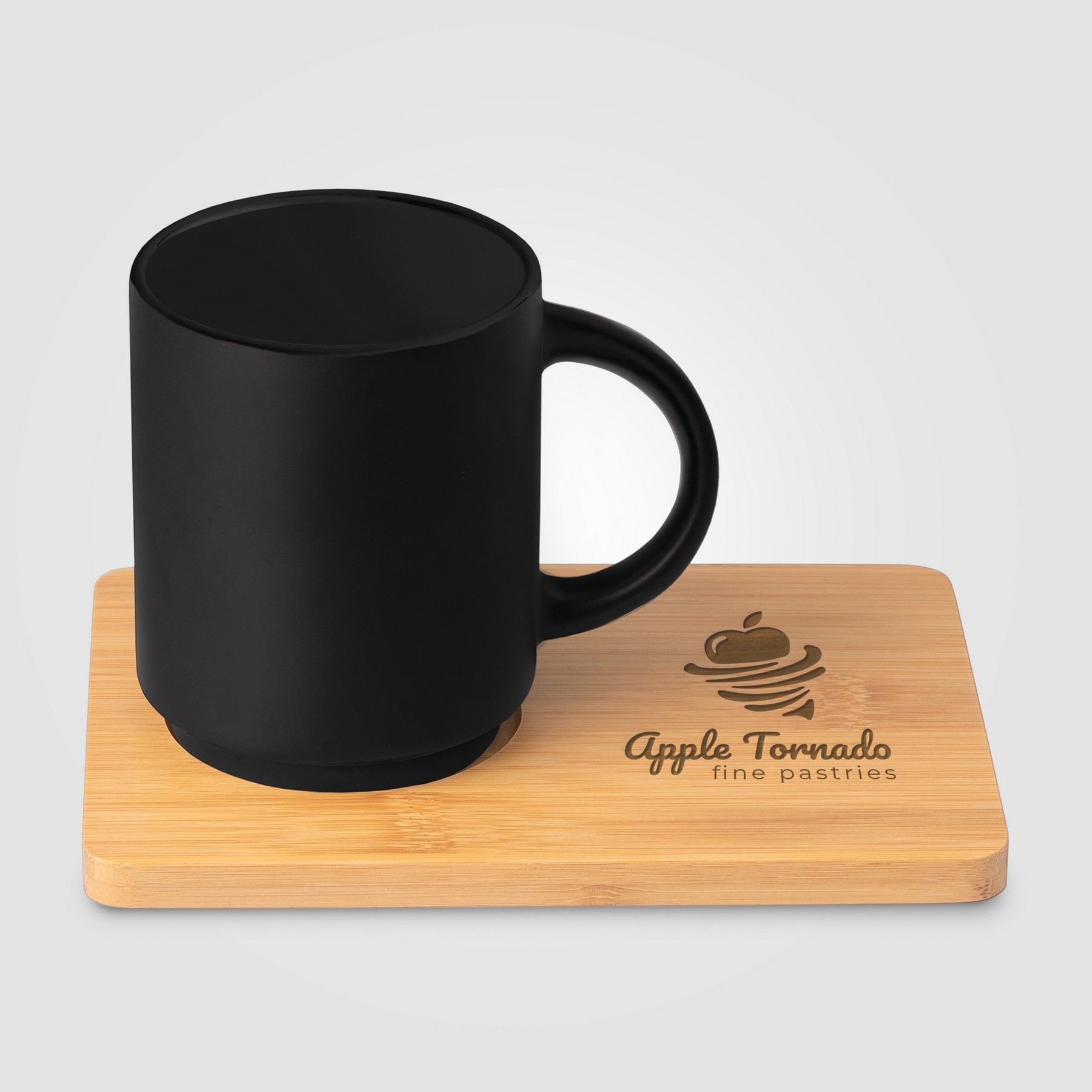 Picture of Caf? Duo - 11 oz. Ceramic Mug & Bamboo Board Set