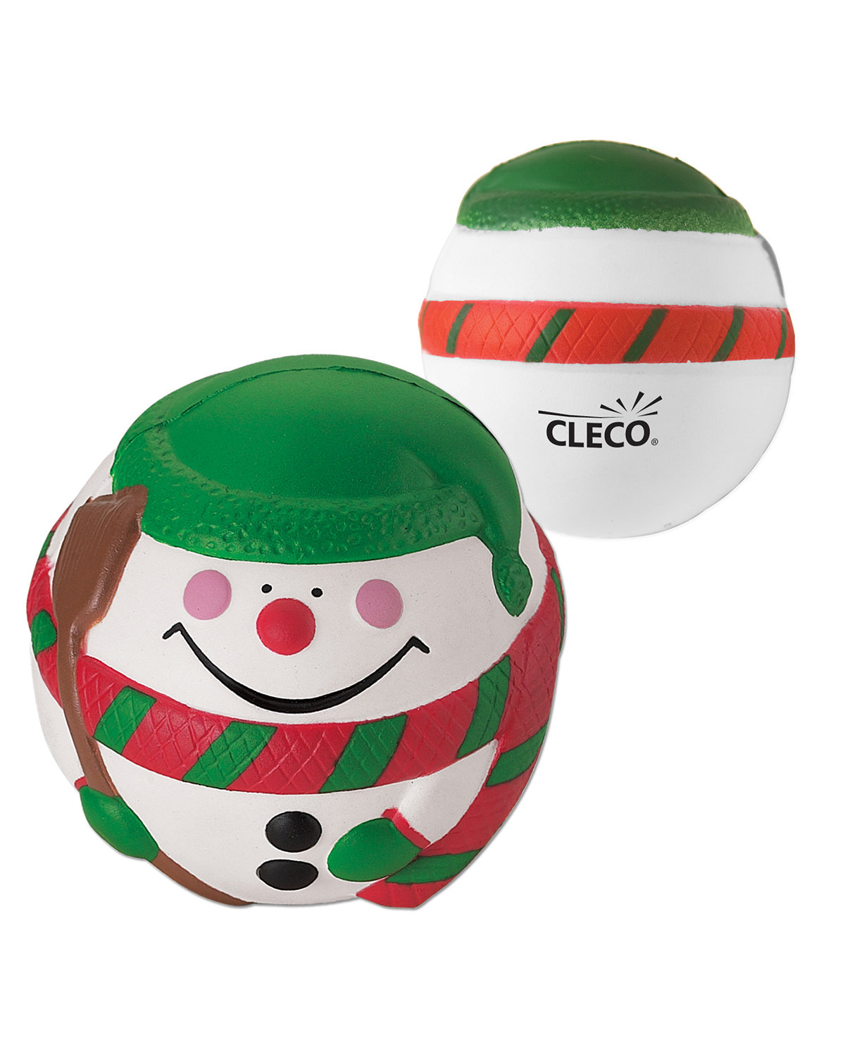 Picture of Happy Holiday Snowman Shape Stress Ball.