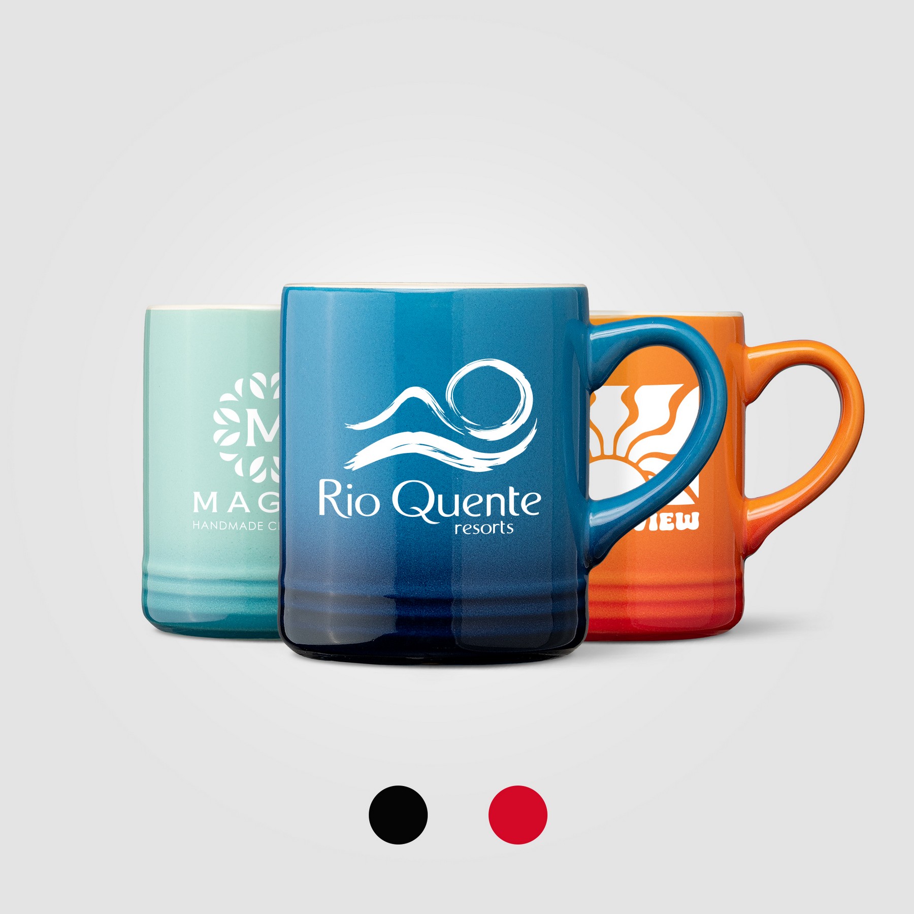 Picture of Corin Ceramic Ombre Silhouette Mug - 12oz