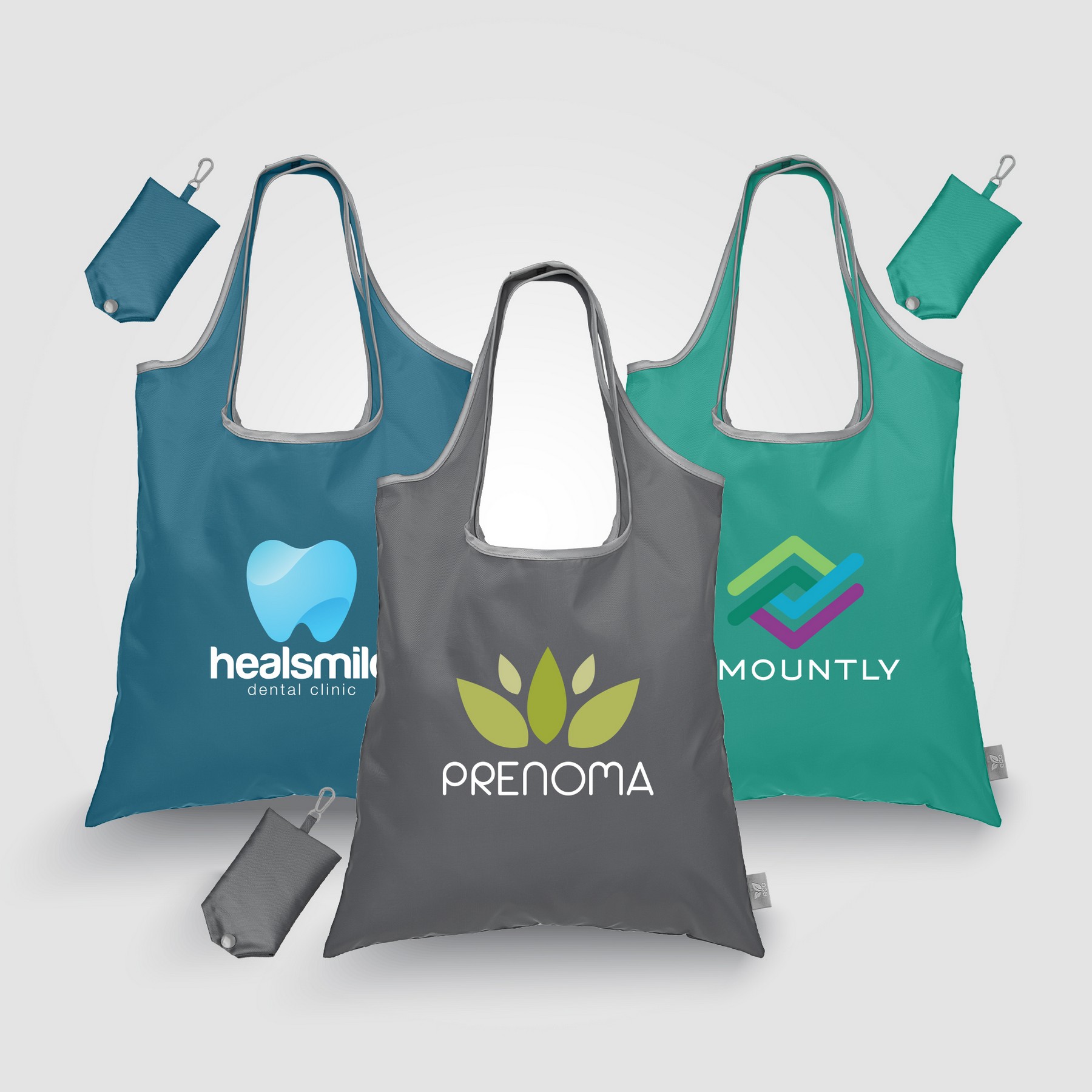 Picture of Santorini RPET - Recycled Foldaway Shopping Tote Bag