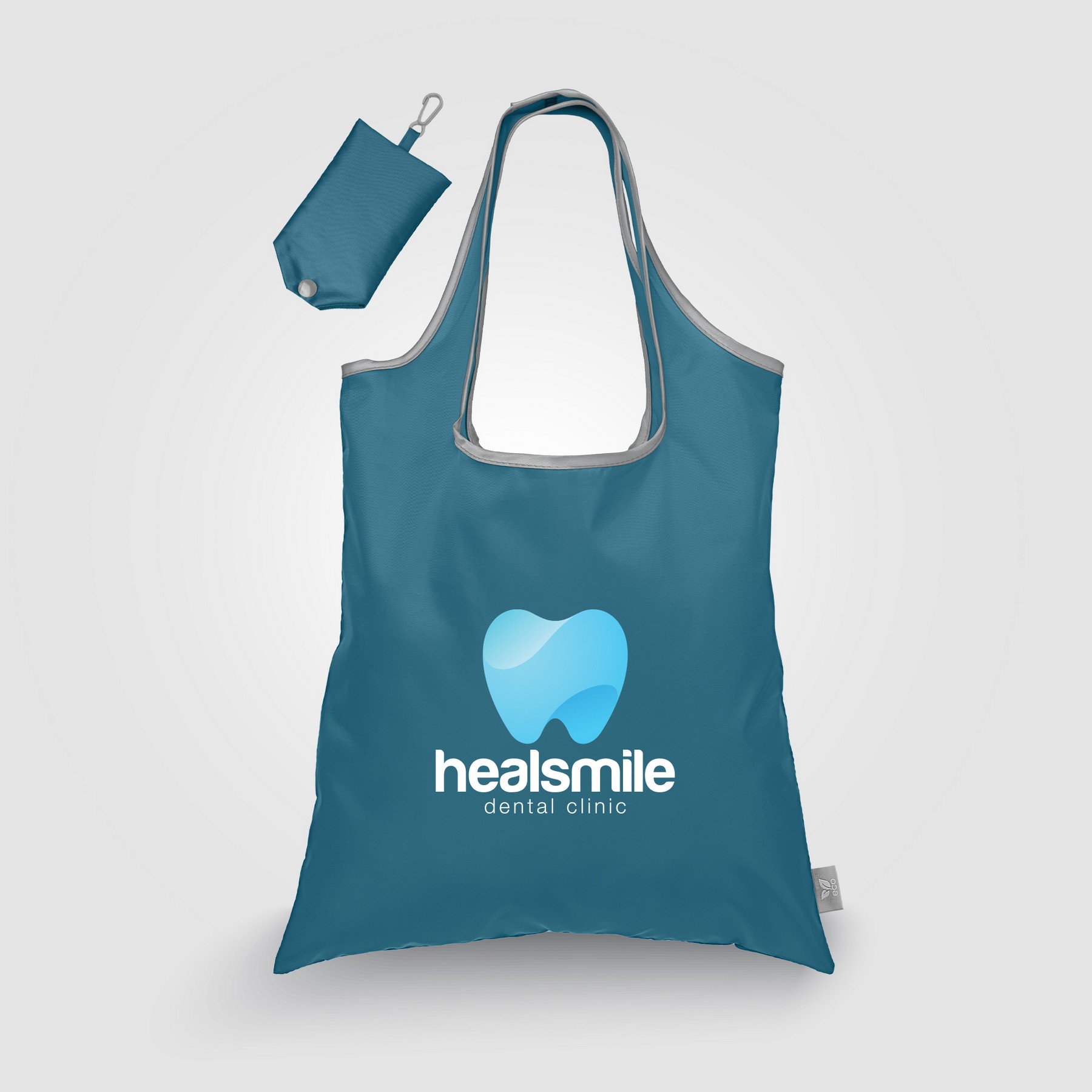 Picture of Santorini RPET - Recycled Foldaway Shopping Tote Bag