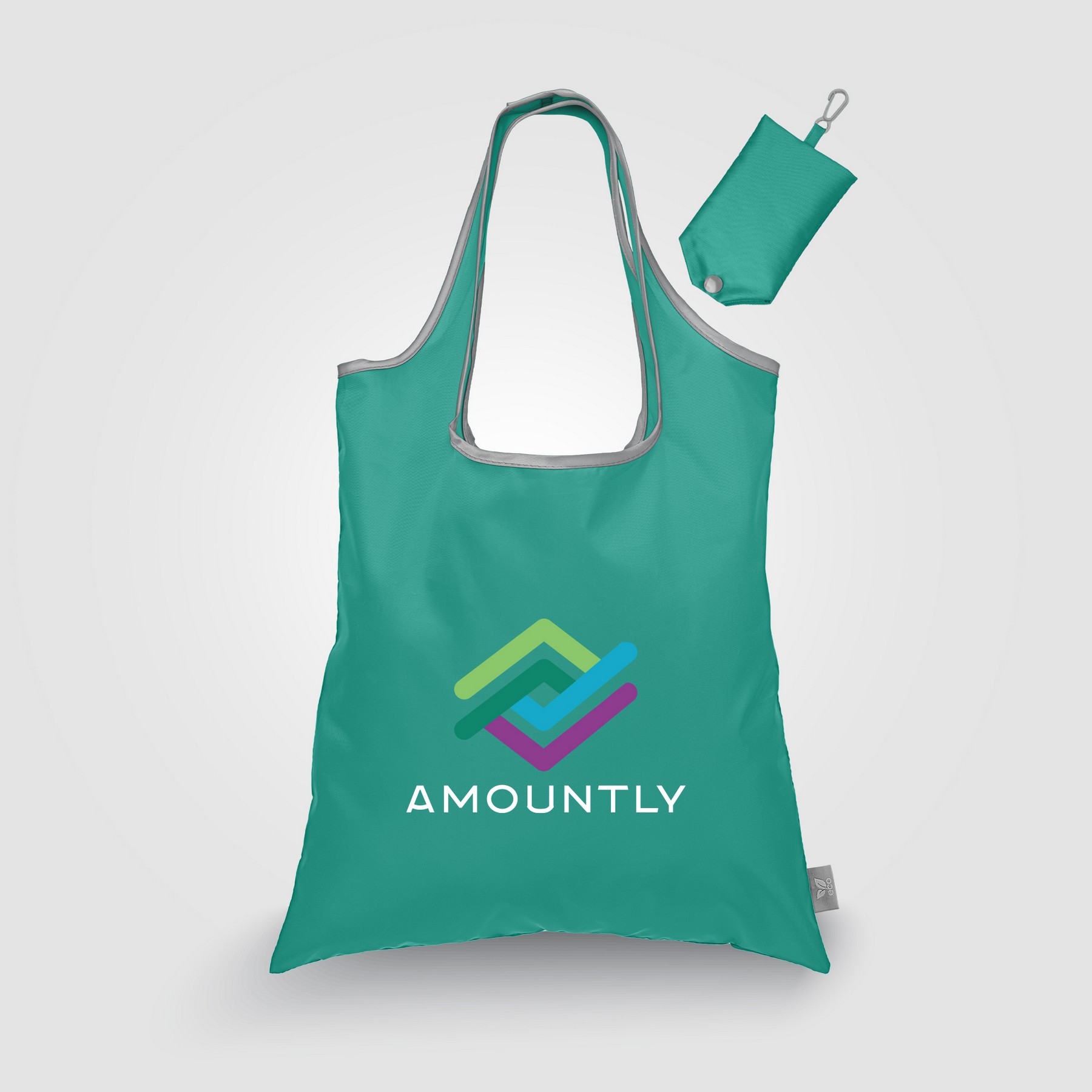 Picture of Santorini RPET - Recycled Foldaway Shopping Tote Bag