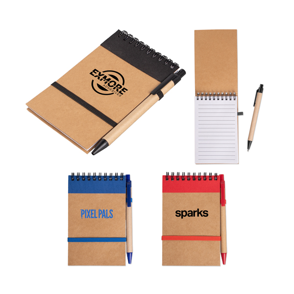 Picture of Kraft Jotter Notepad w/Pen