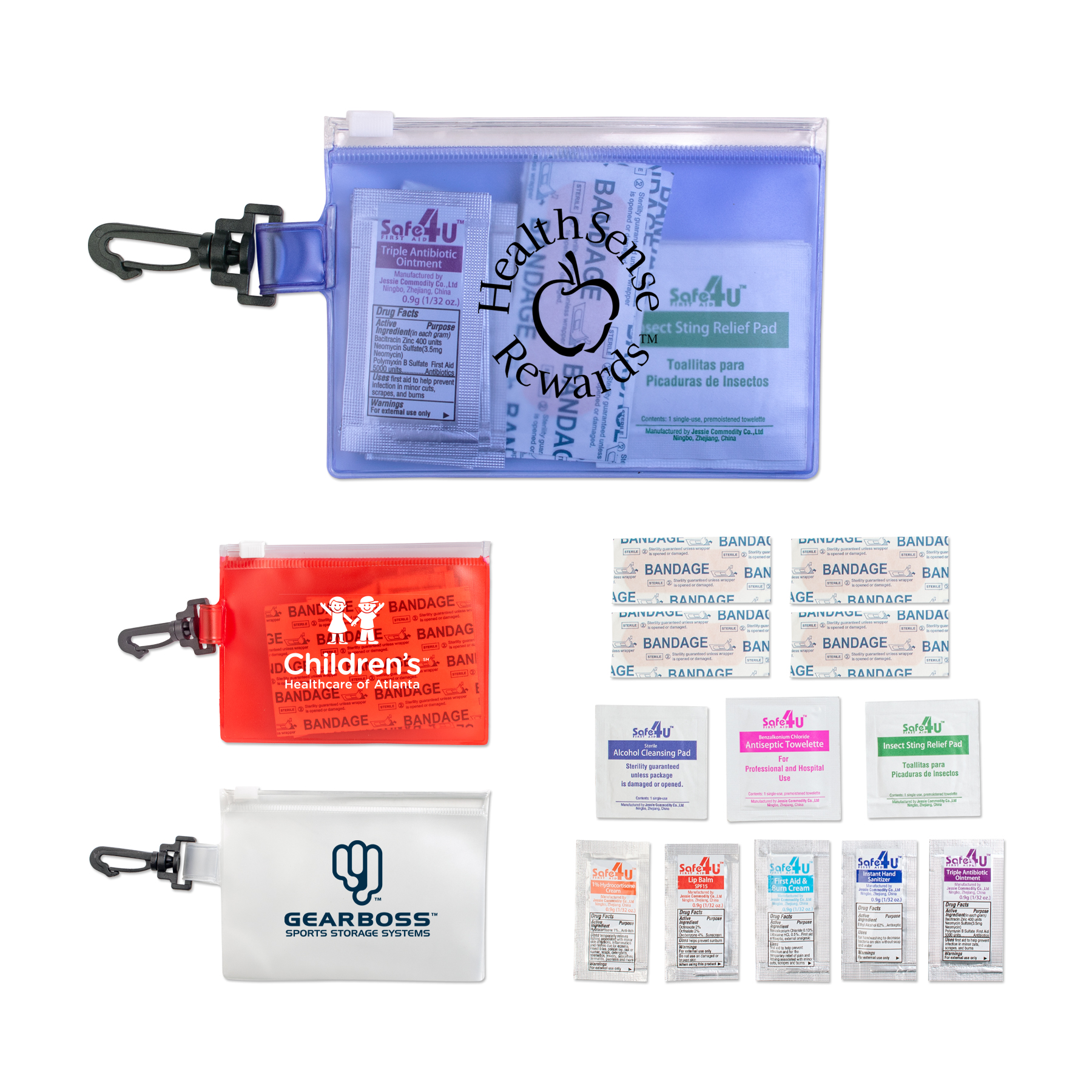 Picture of First Aid in Zip Close Pouch w/Carabiner