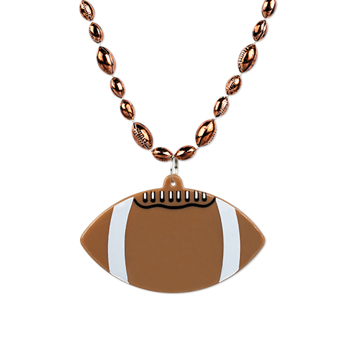 Picture of Football Medallion w/Football Beads