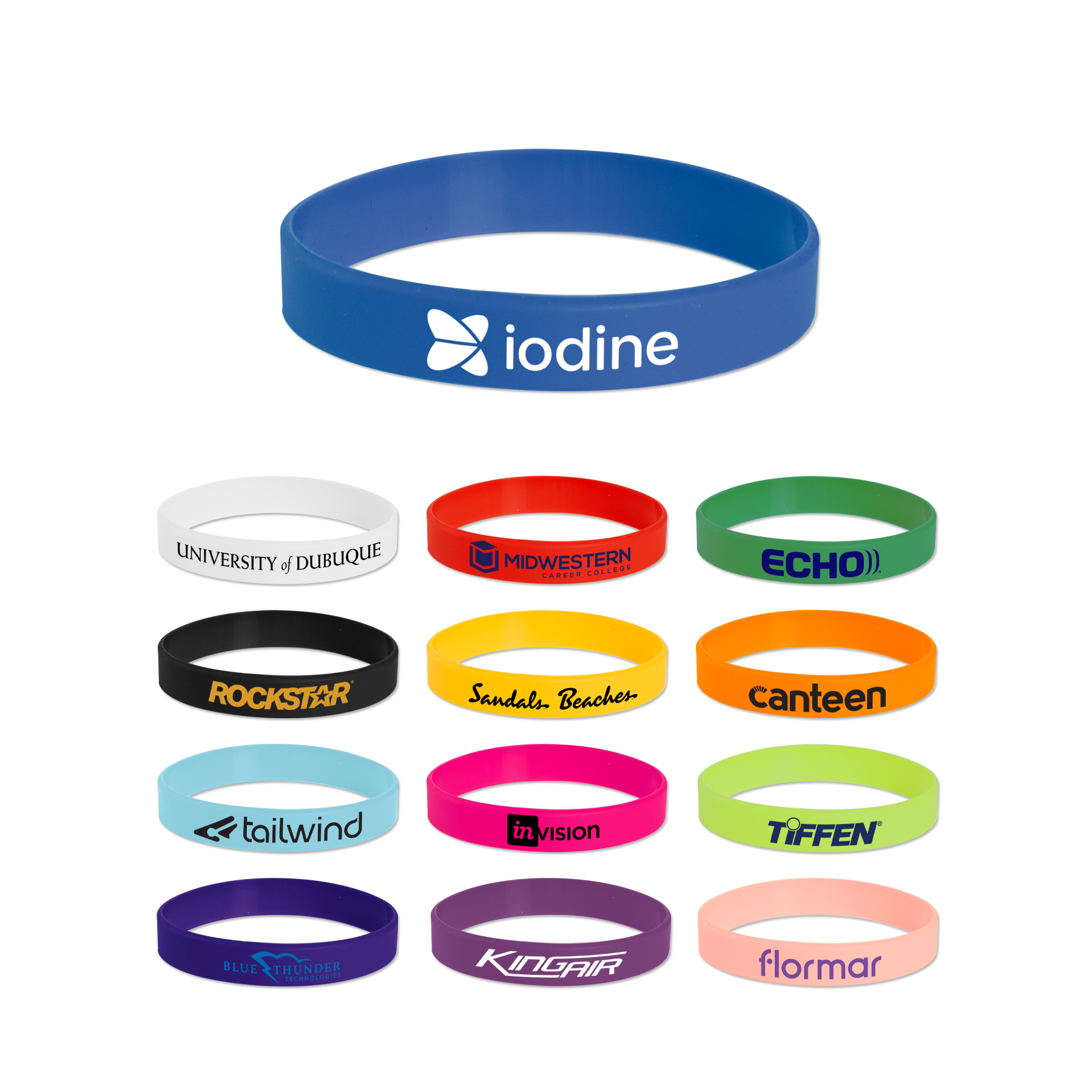 Picture of USA Screen Printed Silicone Bracelet